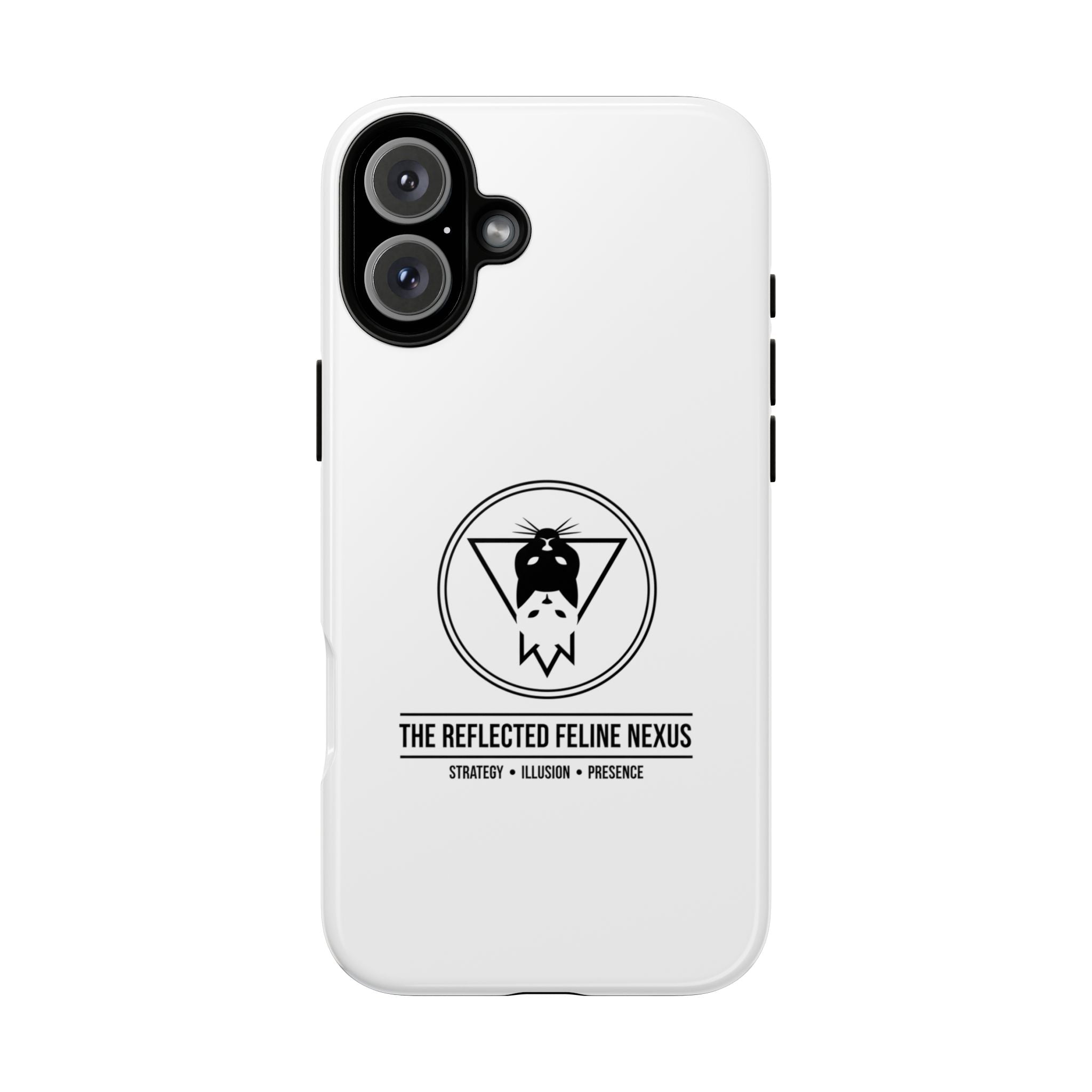 The Reflected Feline Nexus – Luxury Phone Case | The CatFather Collection