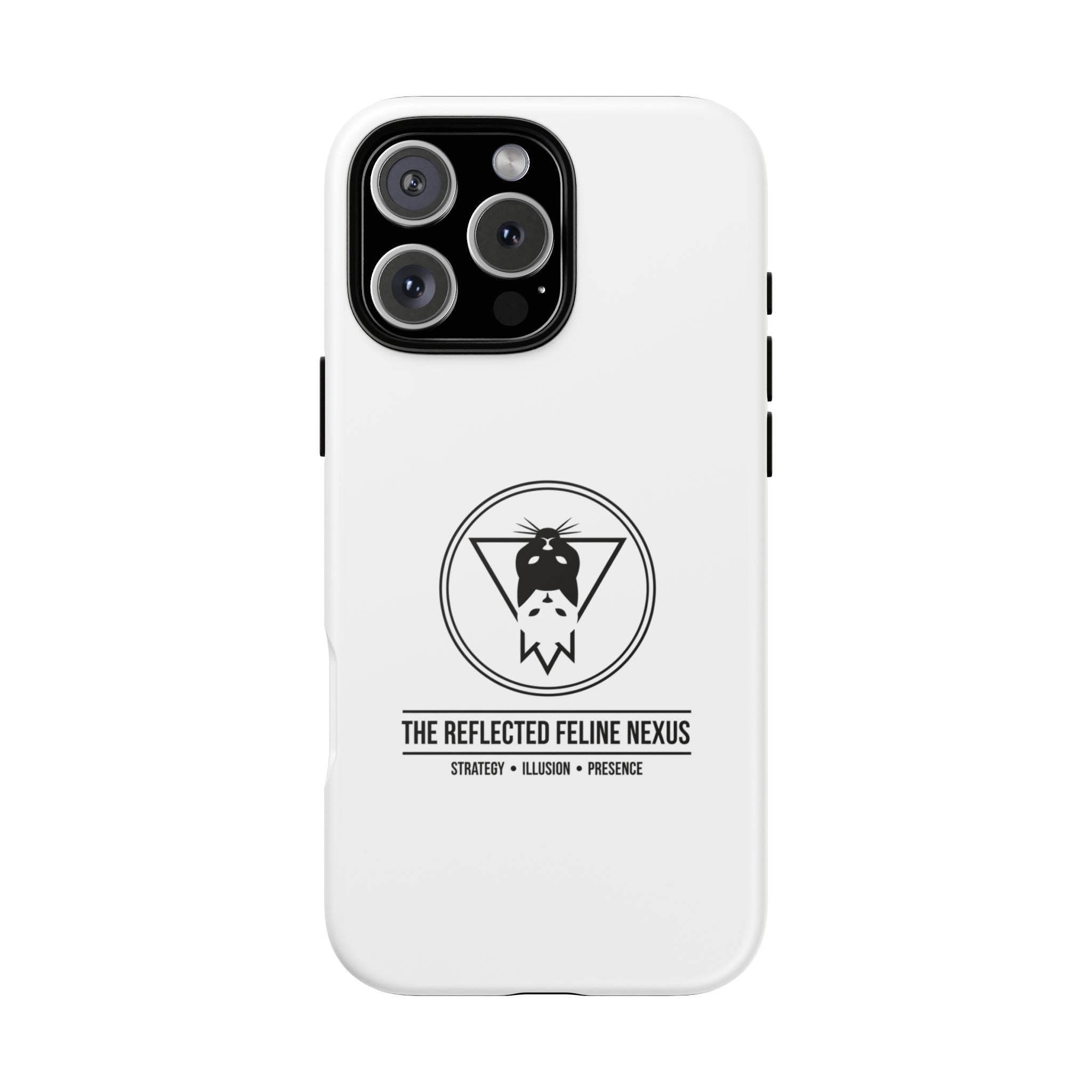 The Reflected Feline Nexus – Luxury Phone Case | The CatFather Collection