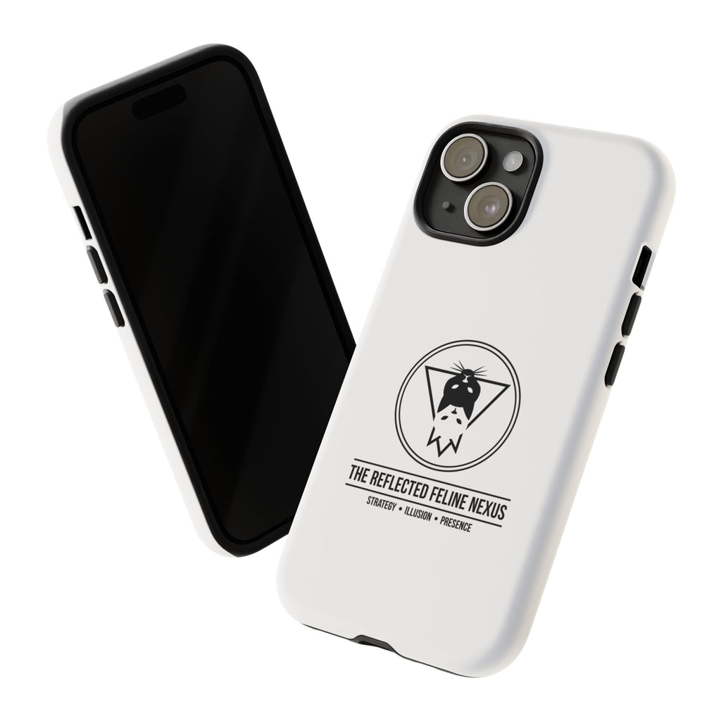 The Reflected Feline Nexus – Luxury Phone Case | The CatFather Collection