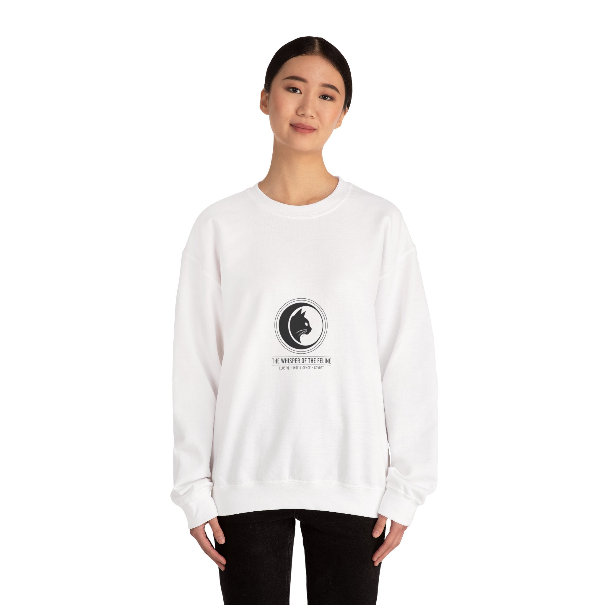 The Whisper of the Feline – Luxury Crewneck Sweatshirt | The CatFather Edition