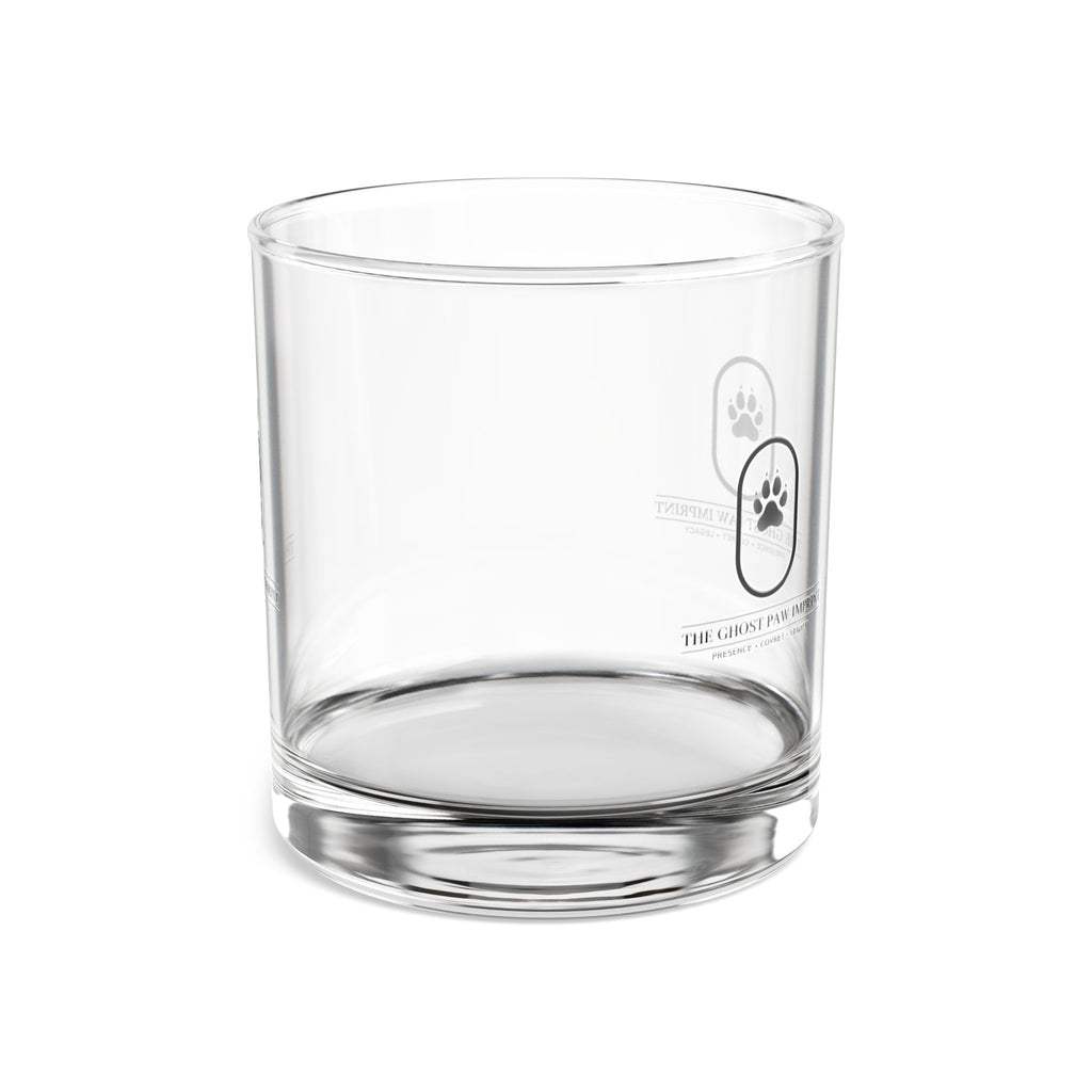 The Ghost Paw Imprint – Personalized Rocks Glass | The CatFather Legacy Edition