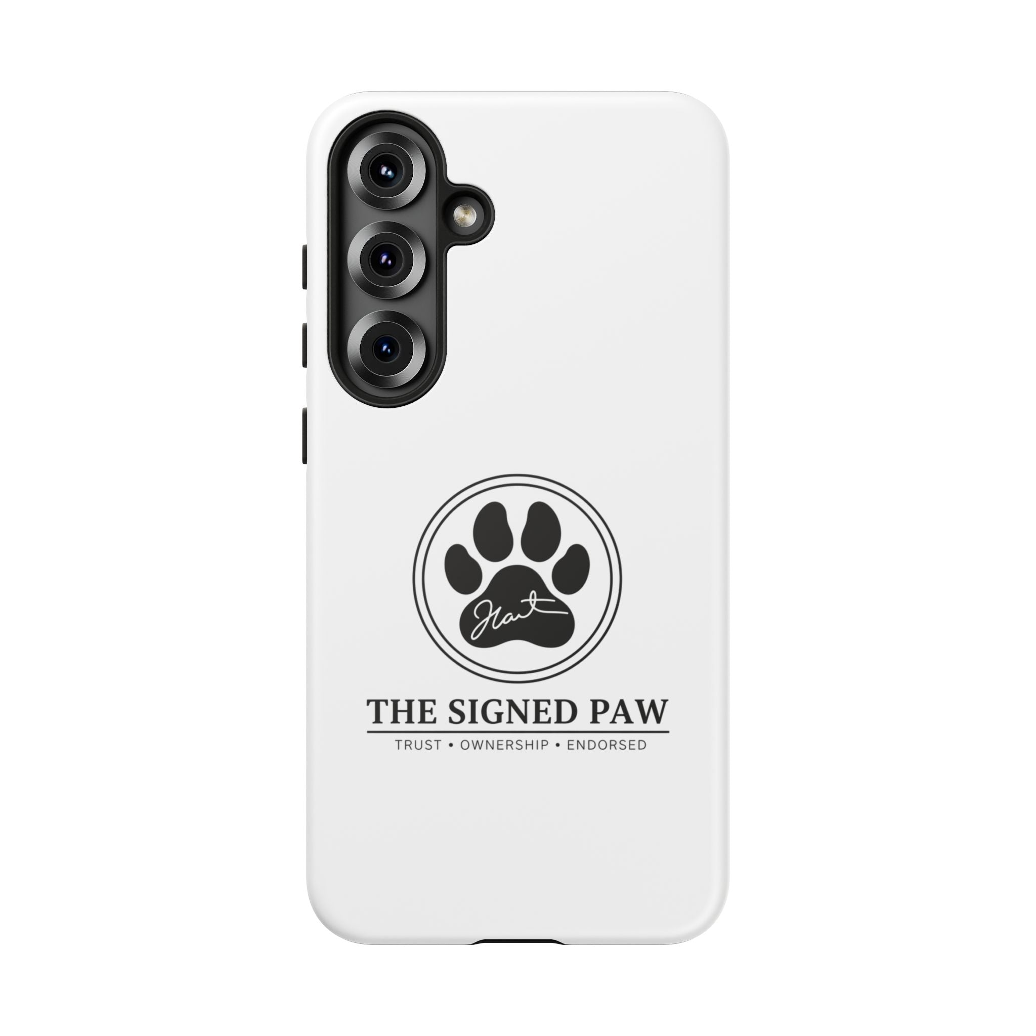 The Signed Paw – Premium Phone Case | CatFather Universe | Luxury Protective Cover