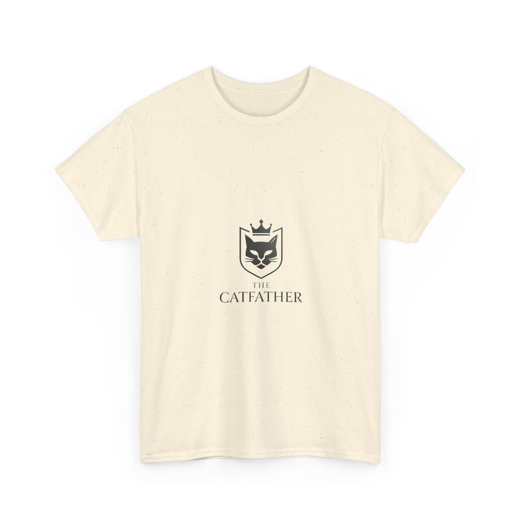 The CatFather — Minimal Crest Edition | Luxury Unisex T-Shirt, Cinematic Streetwear, Classic Mafia Cat Design