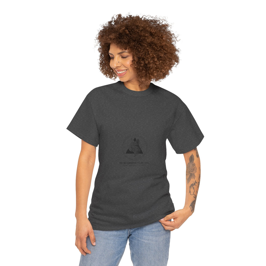 The Metamorphic Feline Soul – Evolutionary Legacy Unisex Heavy Cotton Tee | The CatFather Metamorphic Division