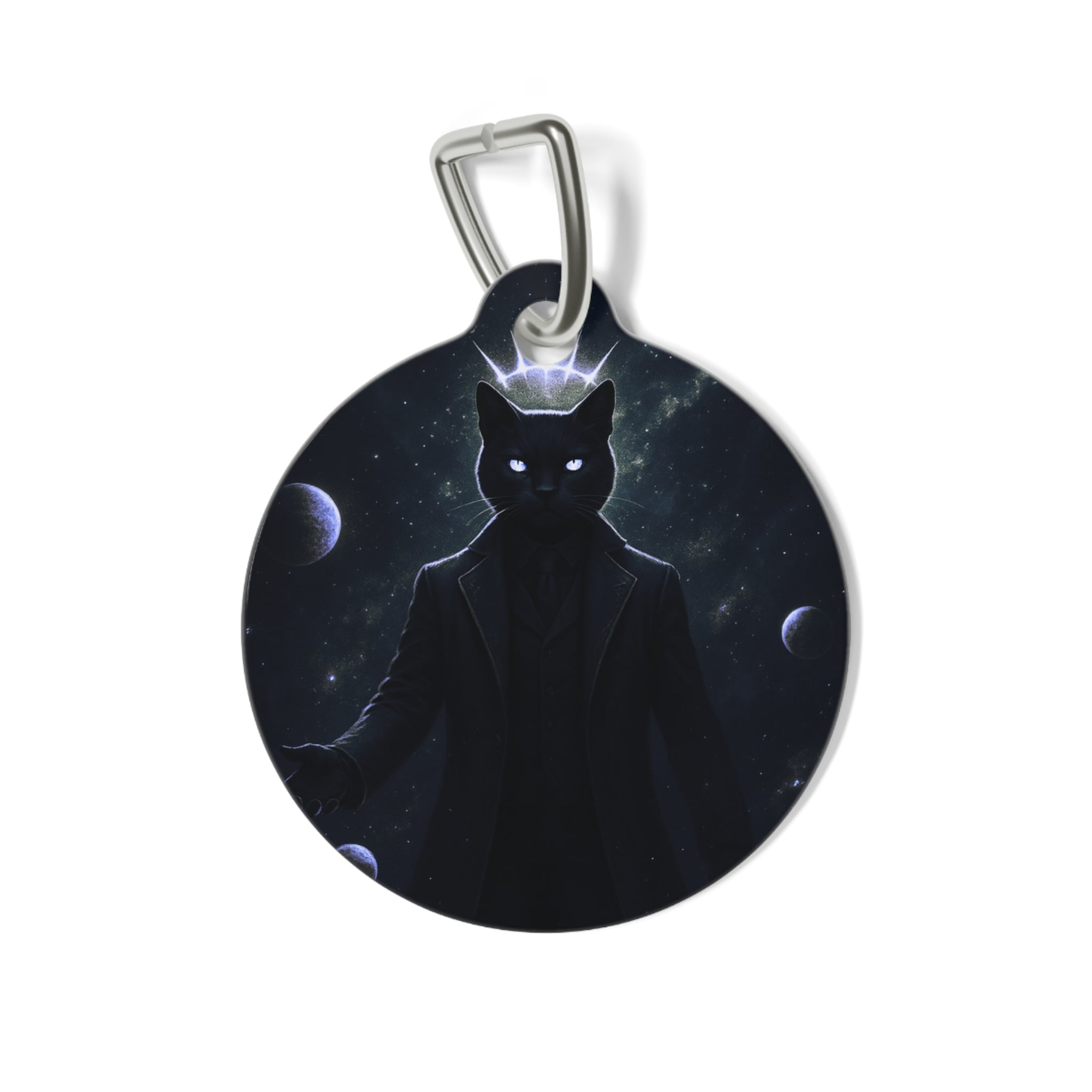 The CatFather™ “Signature Cosmic Don Tag” | Dual-Side Personalized Cinematic Tag
