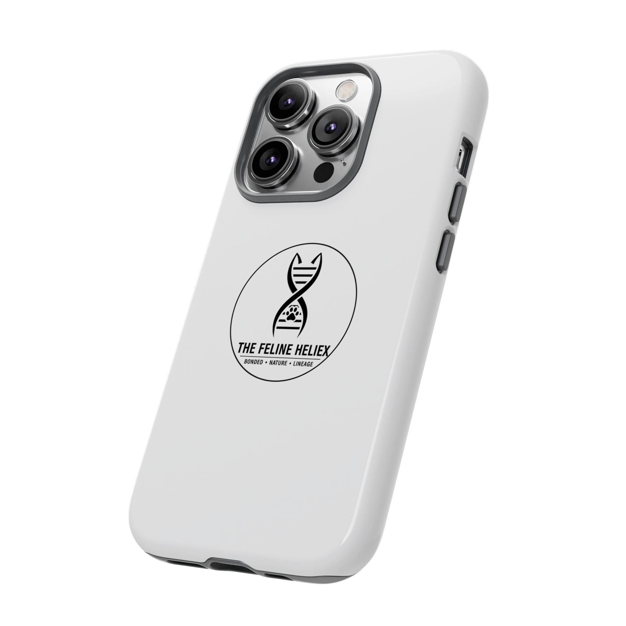The Feline Heliex – Luxury Dual-Layer Phone Case | The CatFather Genetic Division