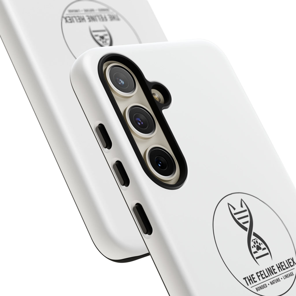 The Feline Heliex – Luxury Dual-Layer Phone Case | The CatFather Genetic Division