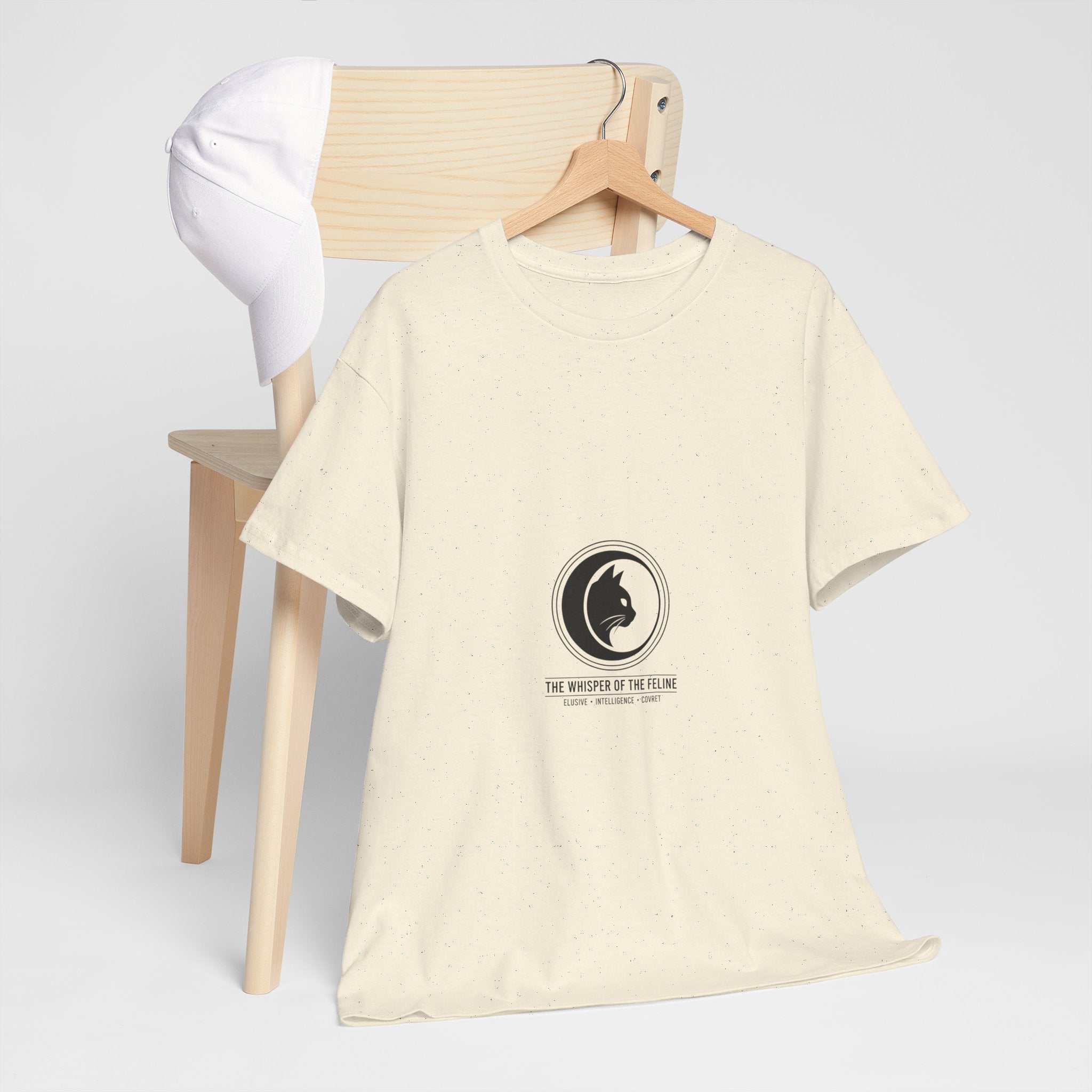 The Whisper of the Feline – Premium Cotton T-Shirt | The CatFather Edition