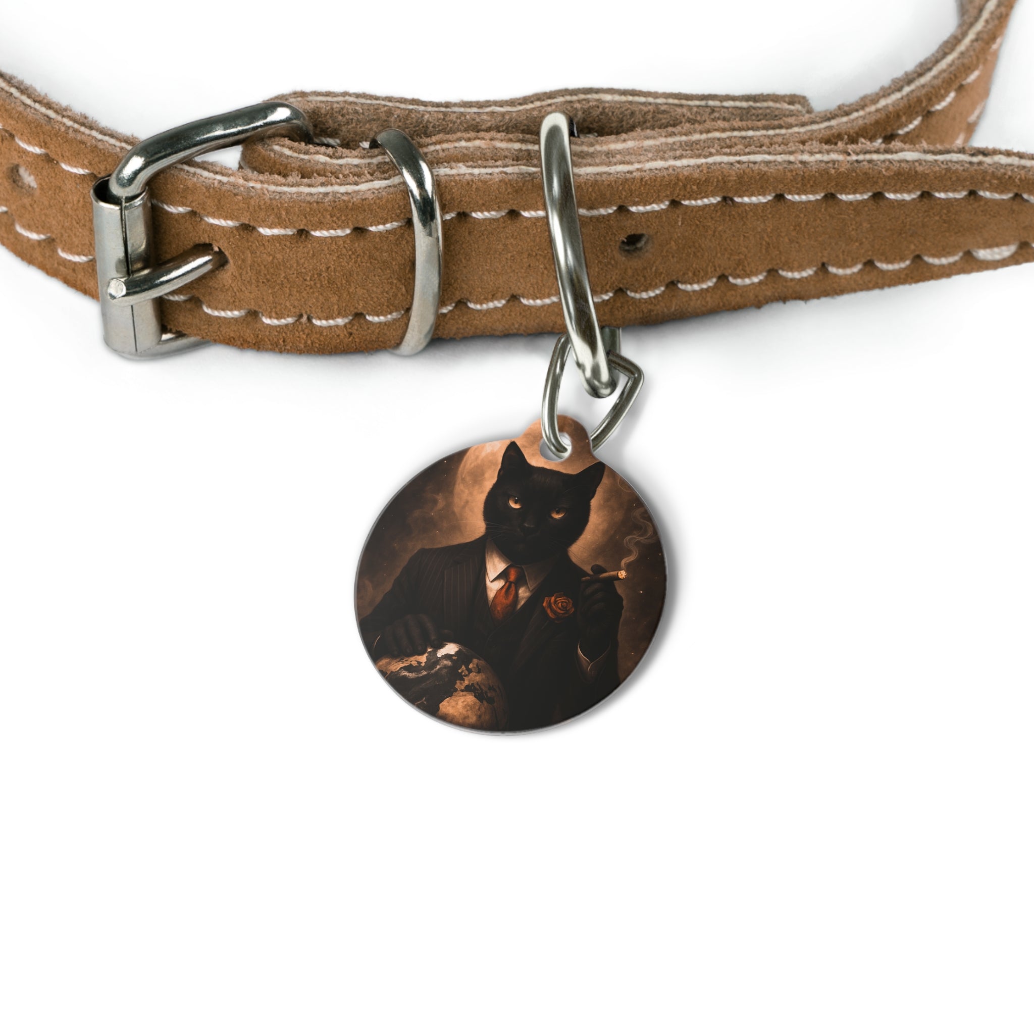 The CatFather™ “Earth Don Tag: Signature Edition” | Dual-Side Personalized Cinematic Tag
