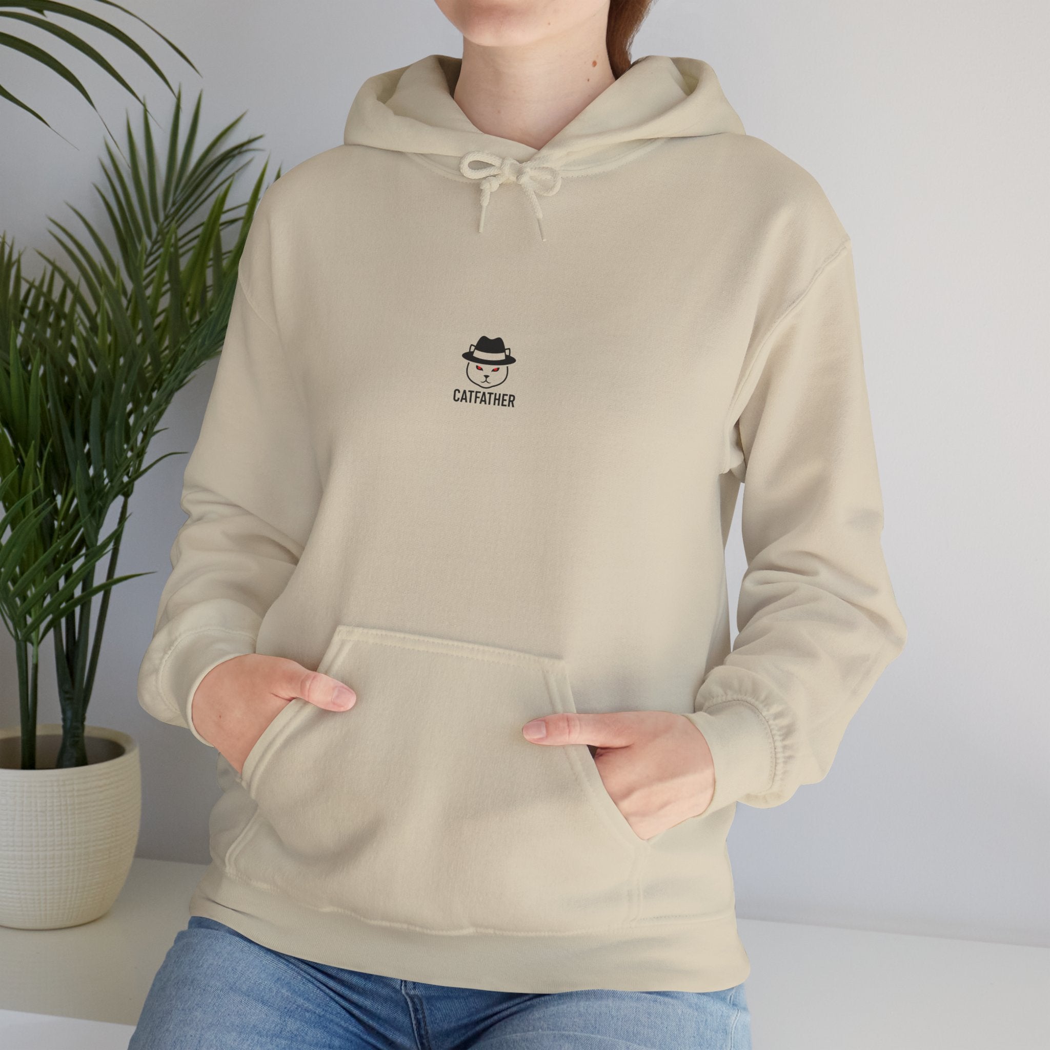 The CatFather Loyalty Edition Hoodie | Silent Power – Beige Mafia Classic