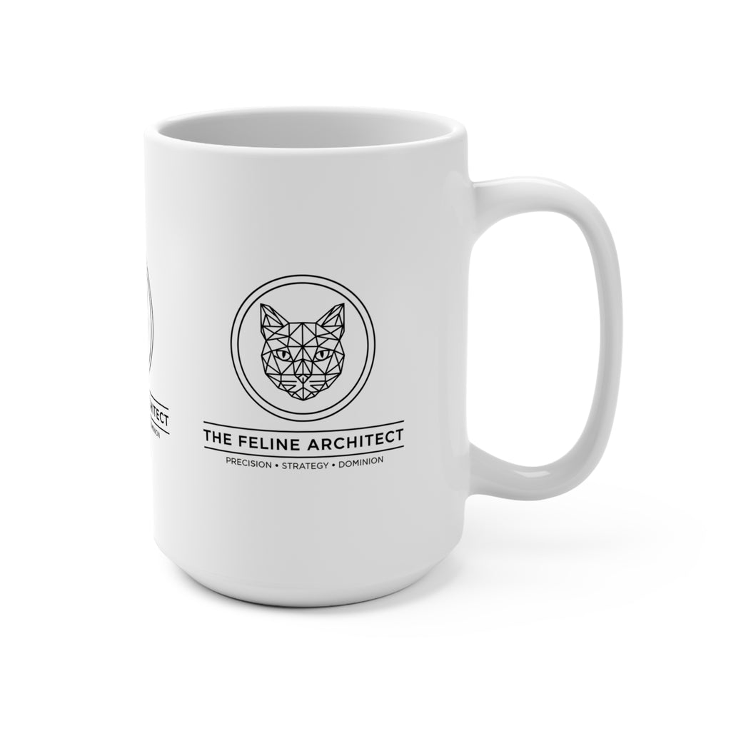 The Feline Architect Mug | CatFather Universe | Strategic Brew Edition