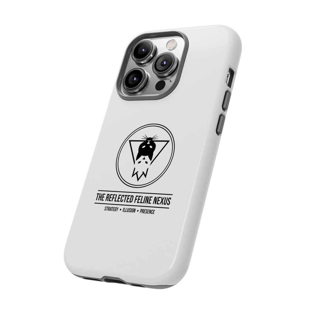 The Reflected Feline Nexus – Luxury Phone Case | The CatFather Collection