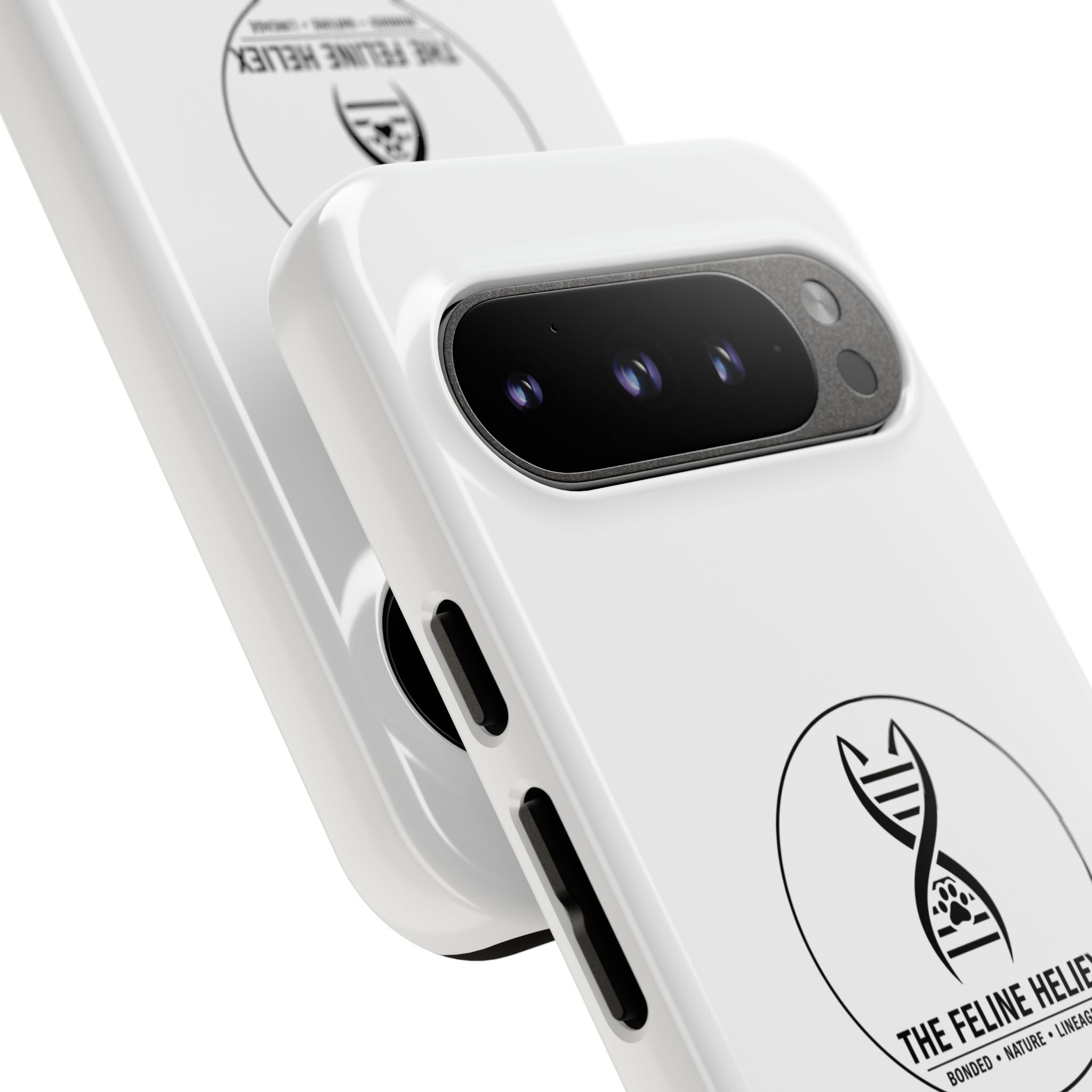 The Feline Heliex – Luxury Dual-Layer Phone Case | The CatFather Genetic Division