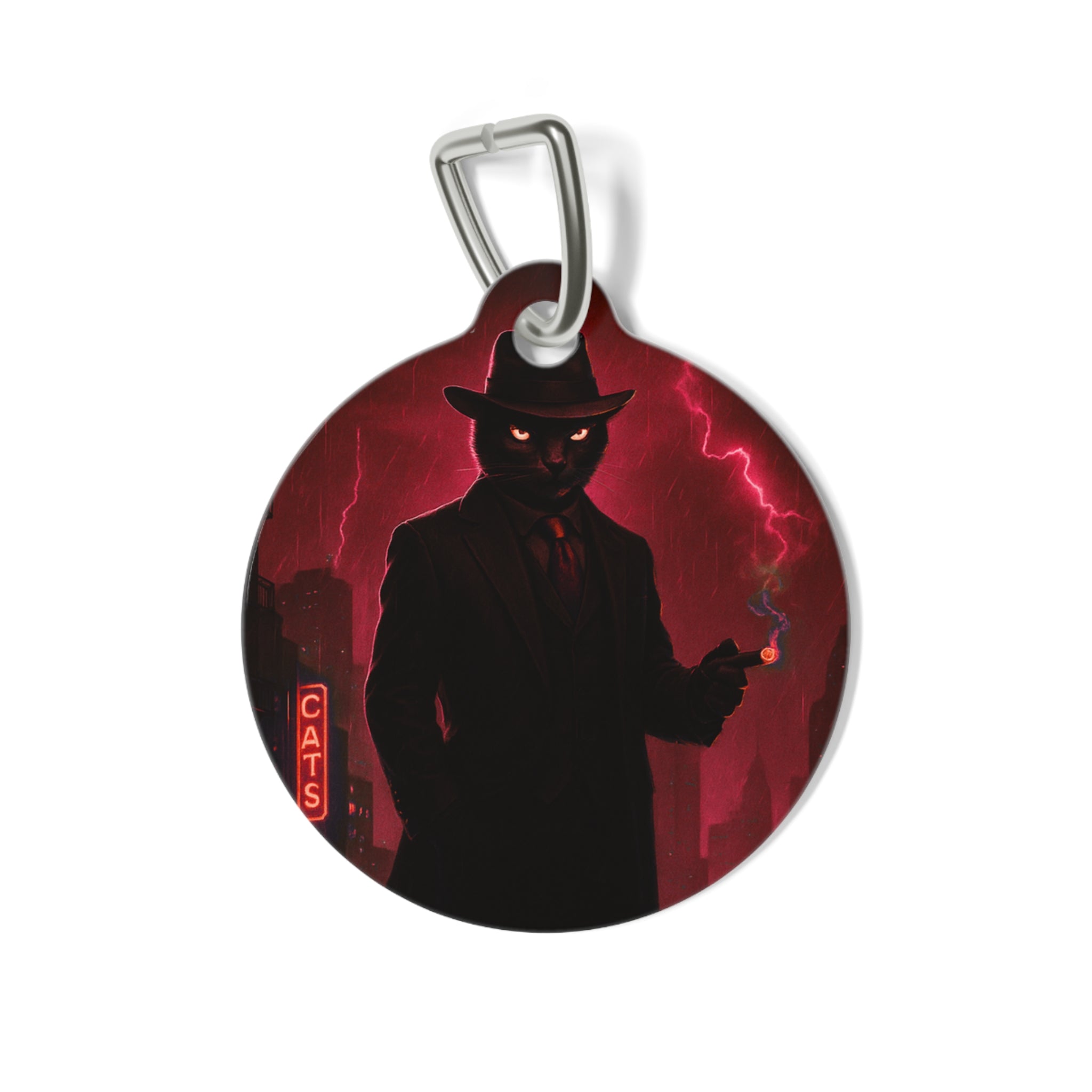 The CatFather™ “The Underworld Don” Personalized Cinematic Tag | Dual-Side Edition