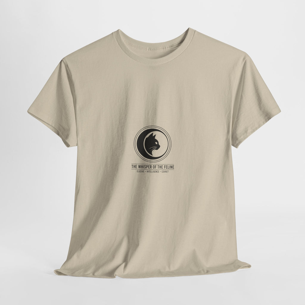 The Whisper of the Feline – Premium Cotton T-Shirt | The CatFather Edition
