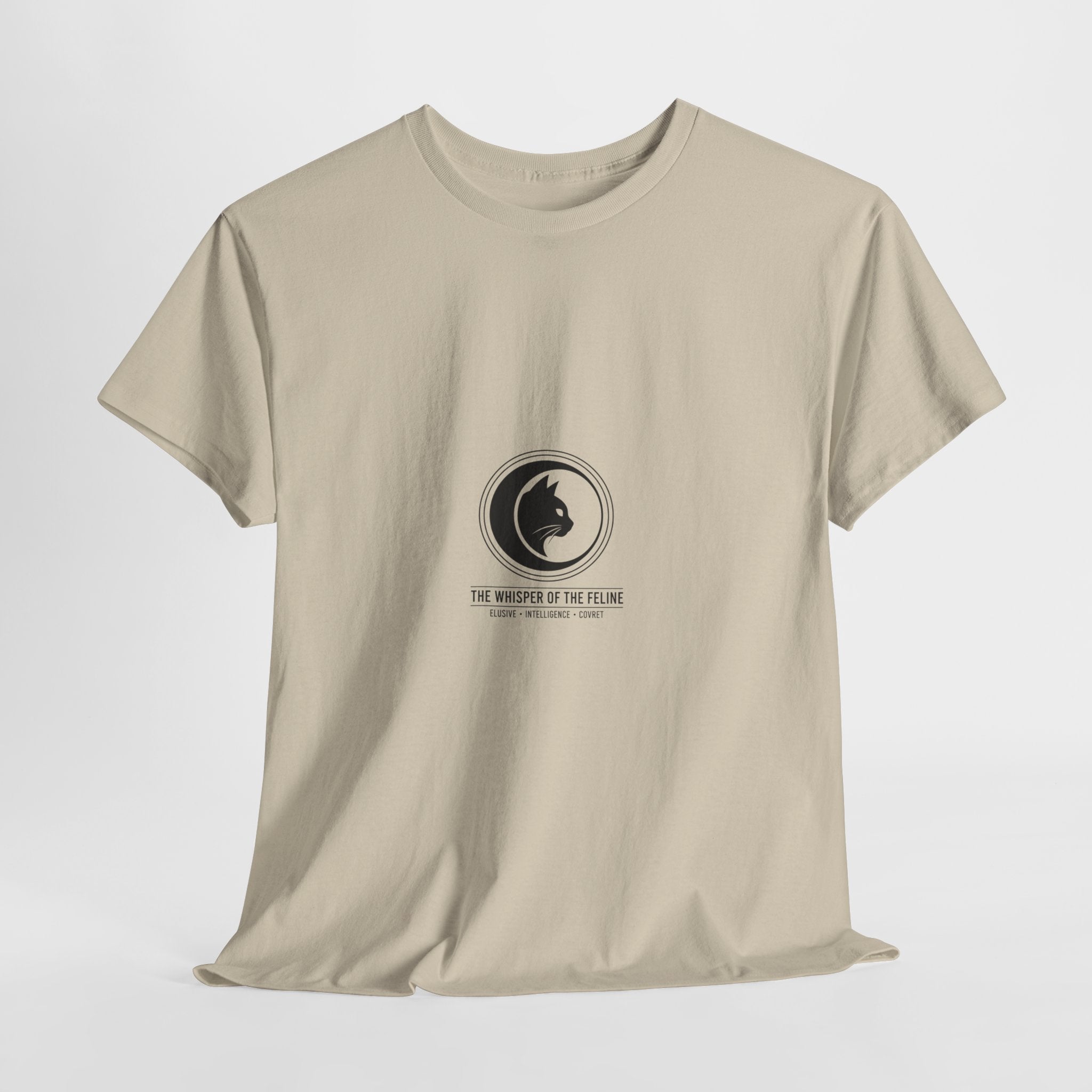 The Whisper of the Feline – Premium Cotton T-Shirt | The CatFather Edition