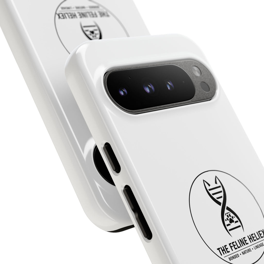 The Feline Heliex – Luxury Dual-Layer Phone Case | The CatFather Genetic Division