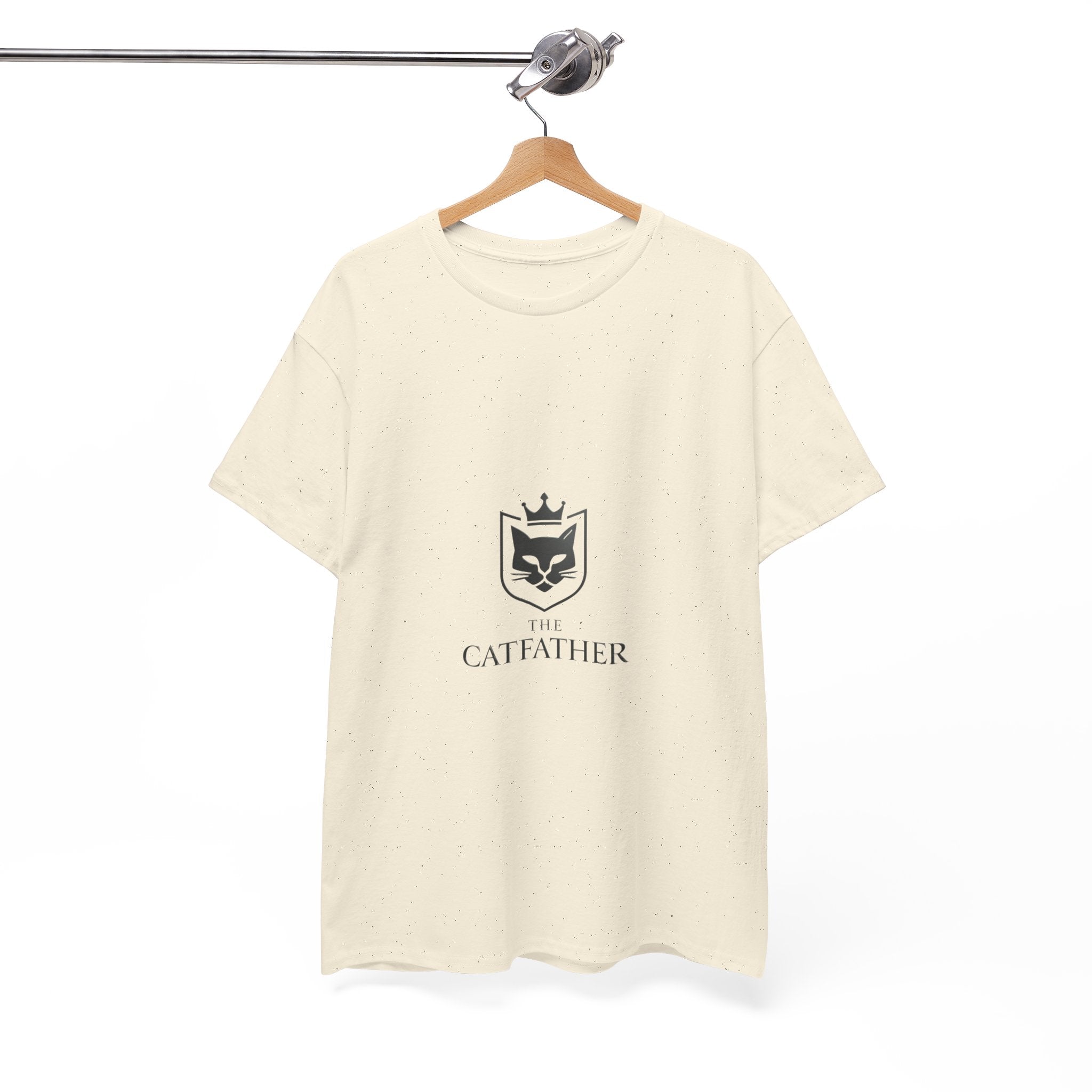 The CatFather — Minimal Crest Edition | Luxury Unisex T-Shirt, Cinematic Streetwear, Classic Mafia Cat Design