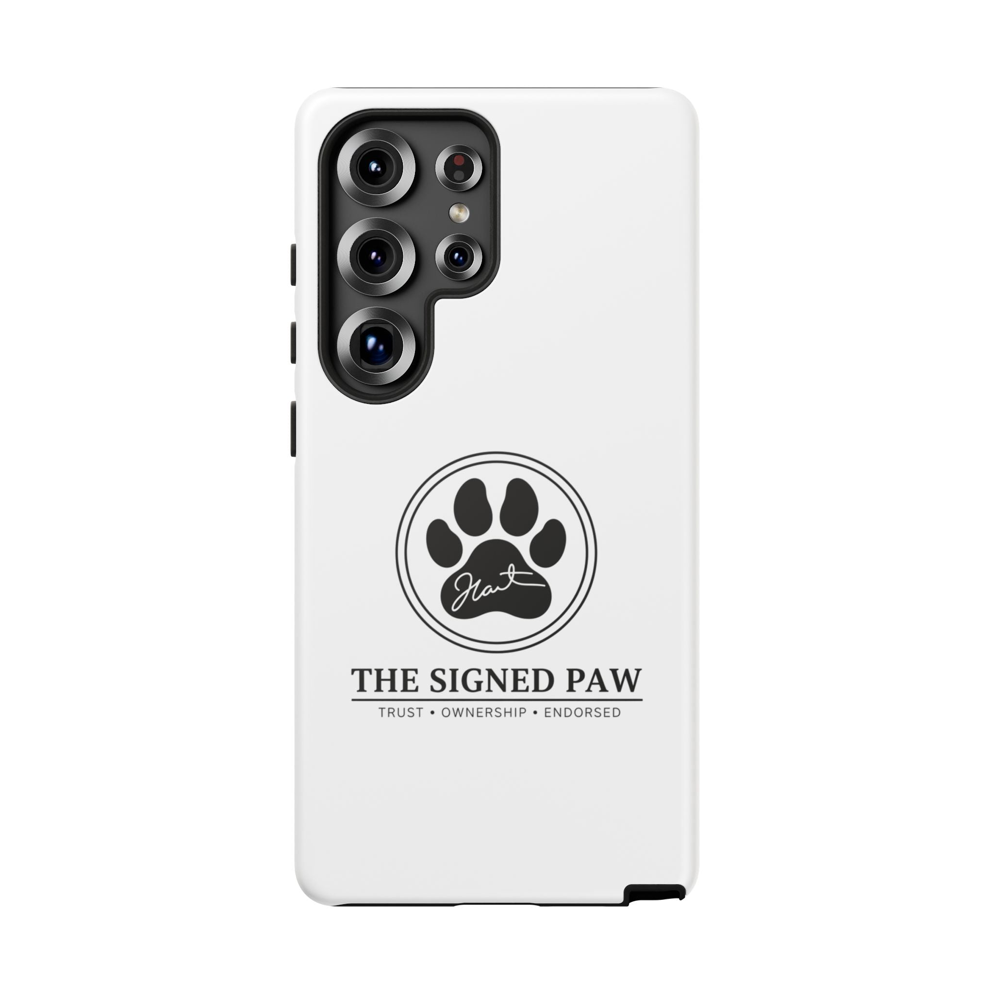 The Signed Paw – Premium Phone Case | CatFather Universe | Luxury Protective Cover