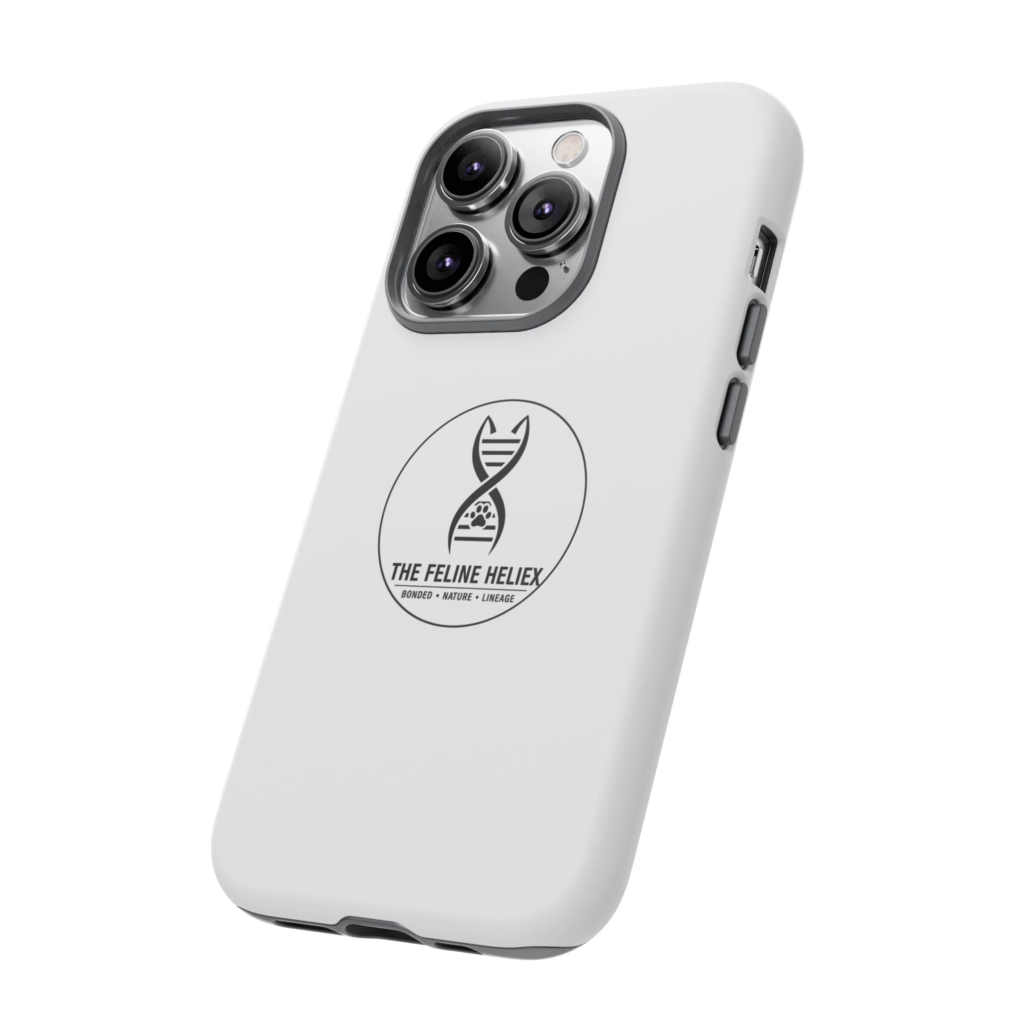 The Feline Heliex – Luxury Dual-Layer Phone Case | The CatFather Genetic Division