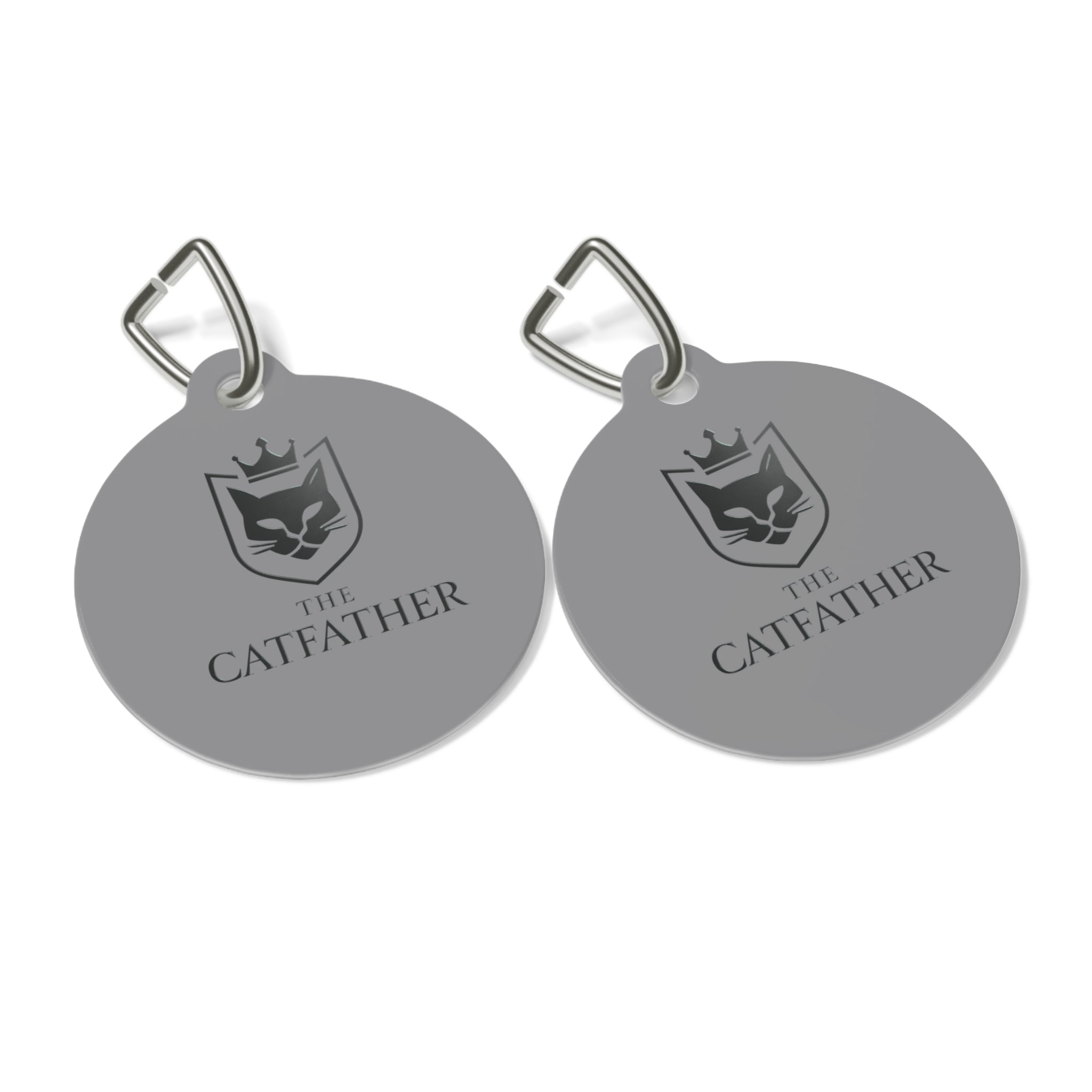 The CatFather™ Royal Emblem Pet Tag — Crown Edition