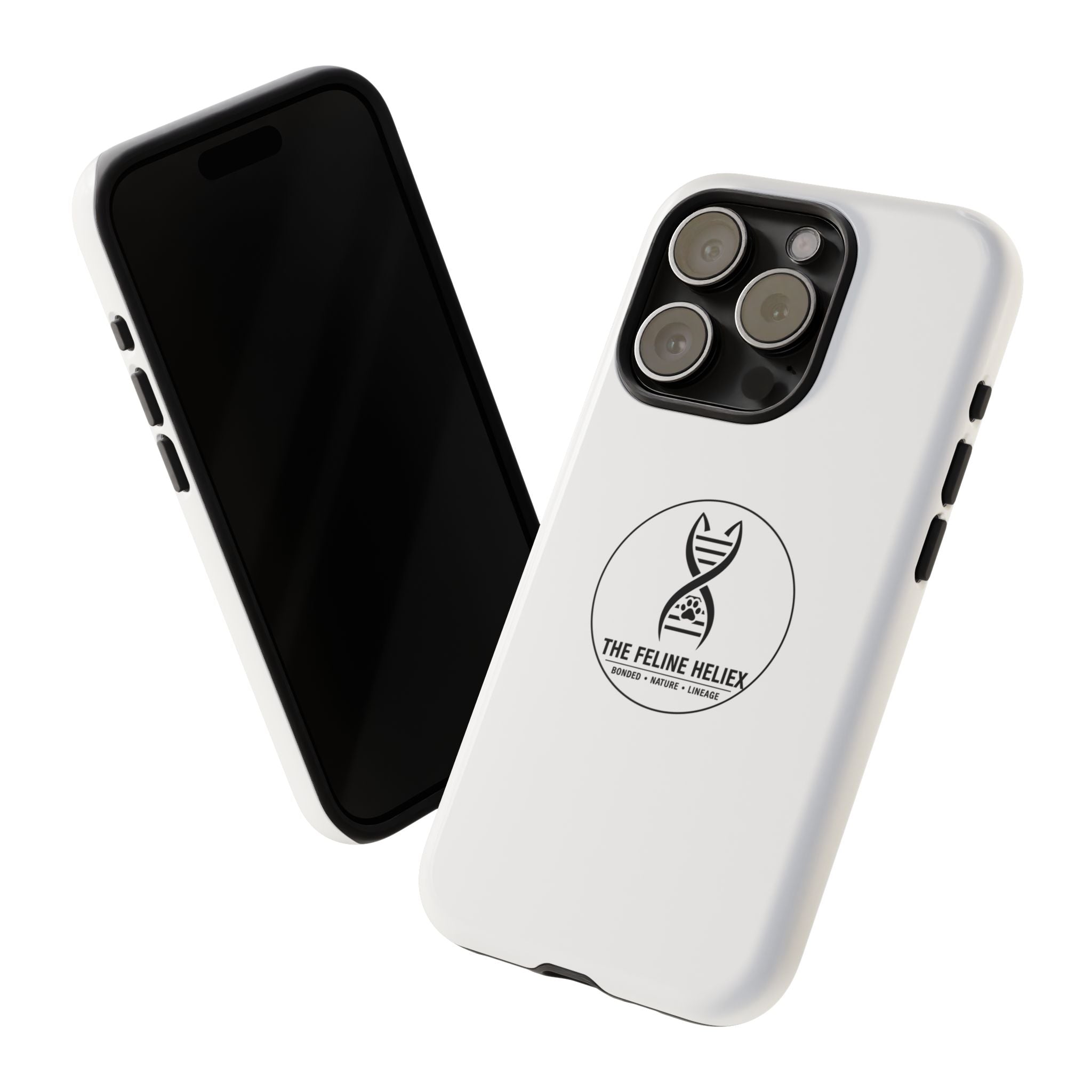The Feline Heliex – Luxury Dual-Layer Phone Case | The CatFather Genetic Division