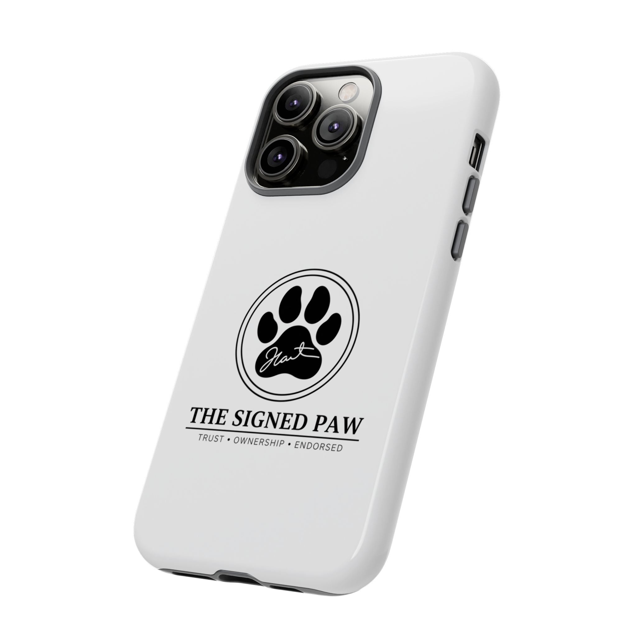 The Signed Paw – Premium Phone Case | CatFather Universe | Luxury Protective Cover