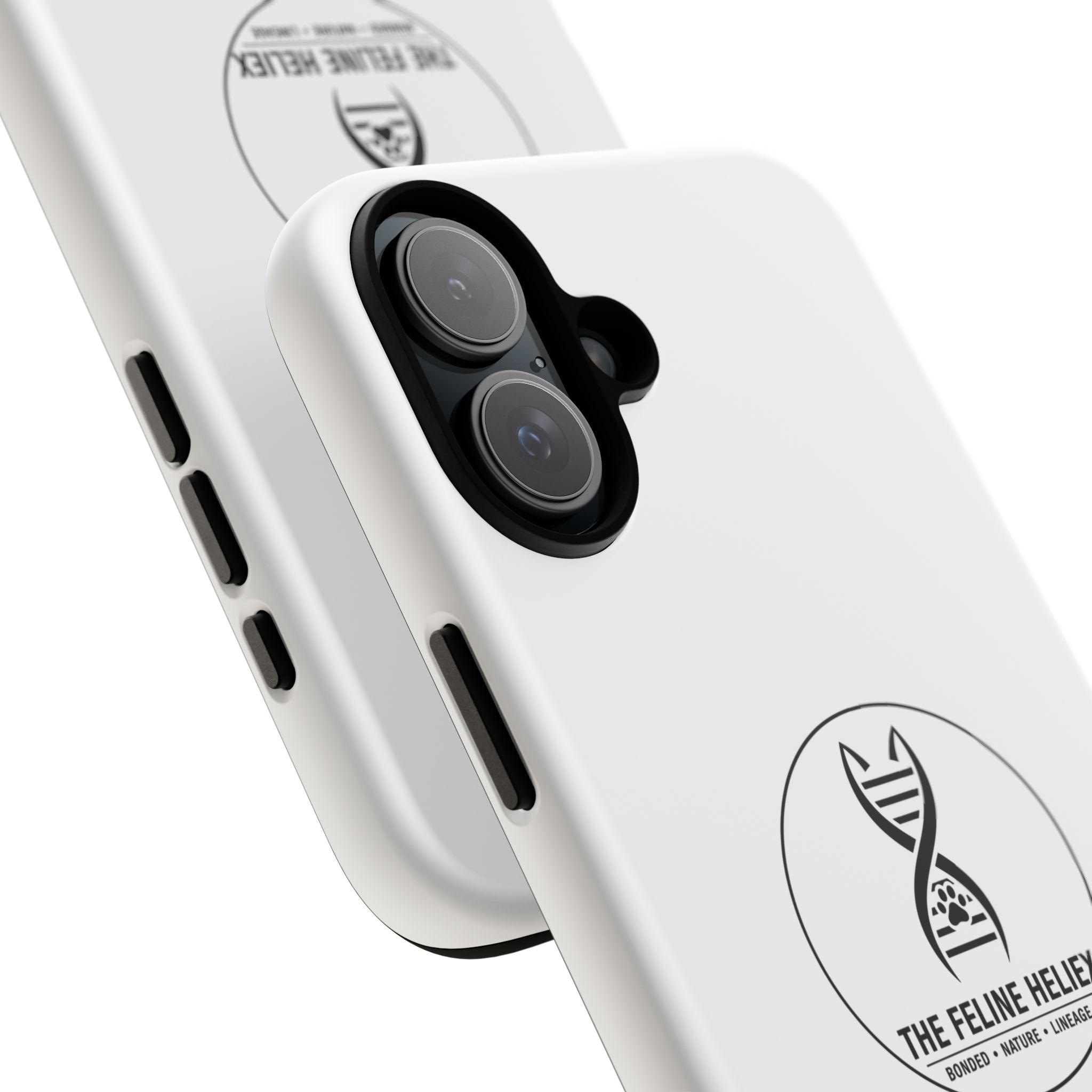 The Feline Heliex – Luxury Dual-Layer Phone Case | The CatFather Genetic Division