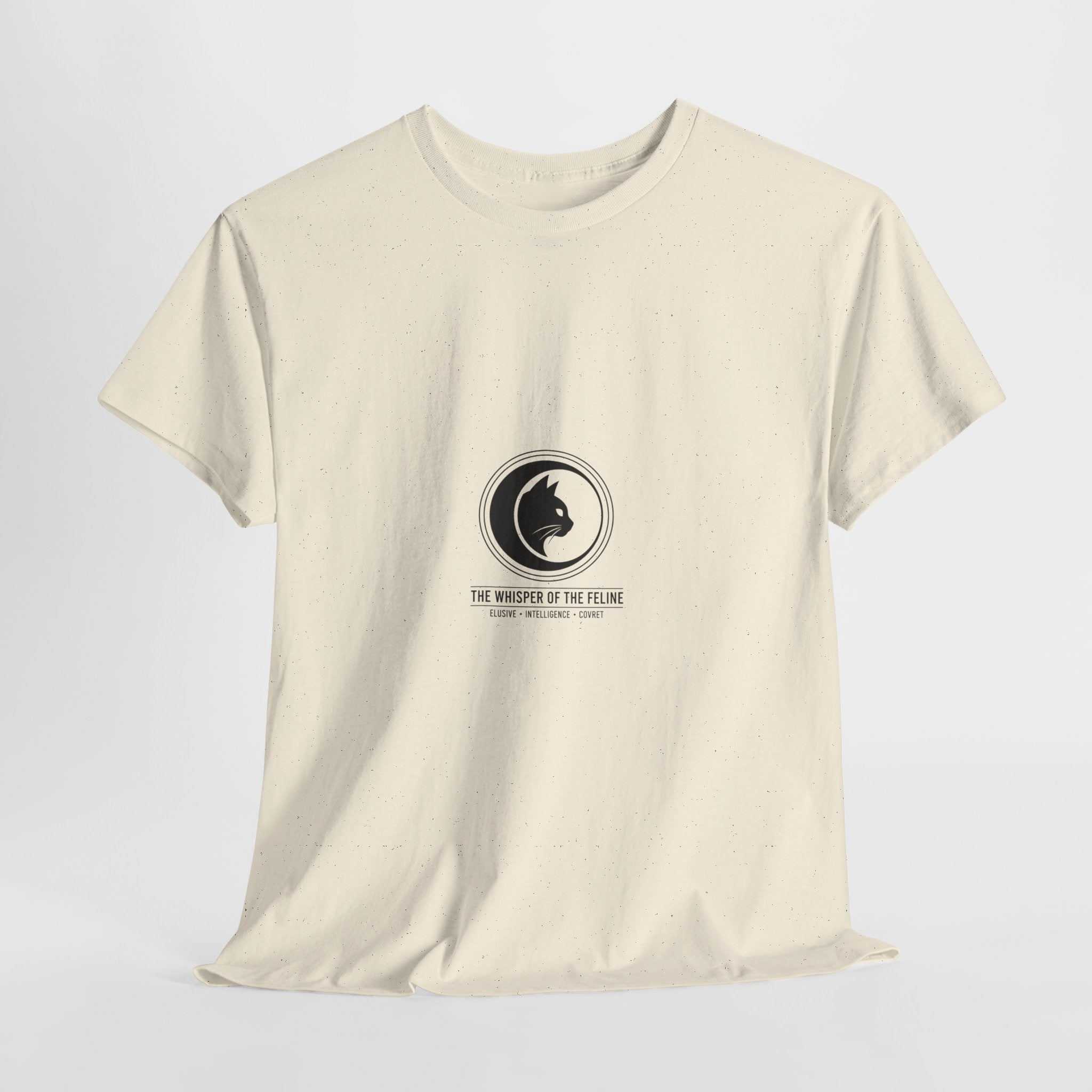 The Whisper of the Feline – Premium Cotton T-Shirt | The CatFather Edition