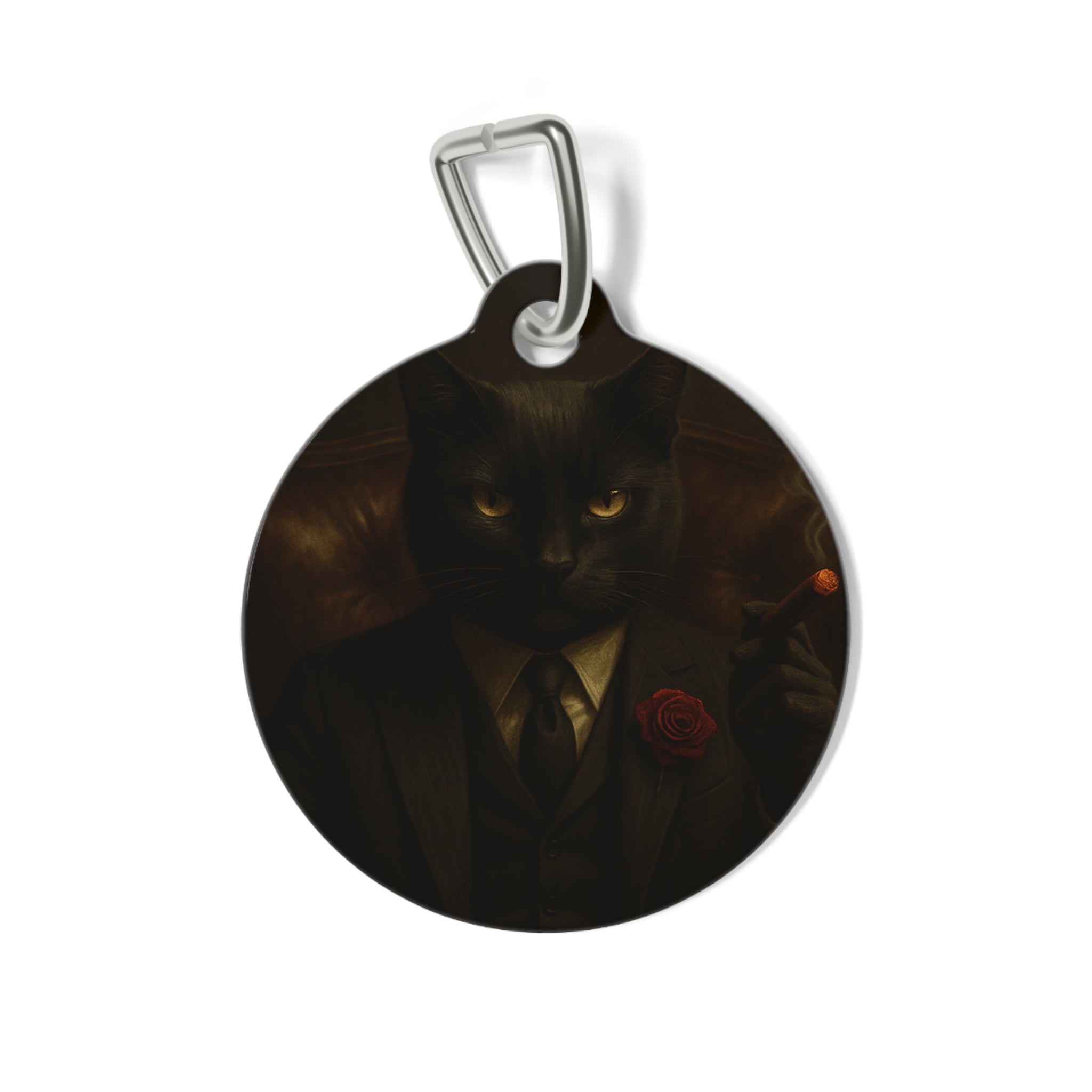 The CatFather™ “Classic Don Tag: The Original Legacy Edition” | Dual-Side Personalized Cinematic Tag
