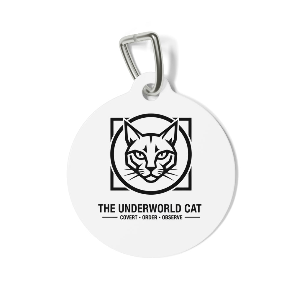 The CatFather™ “The Underworld Cat” Pet Tag — Cunning. Courage. Dominance.