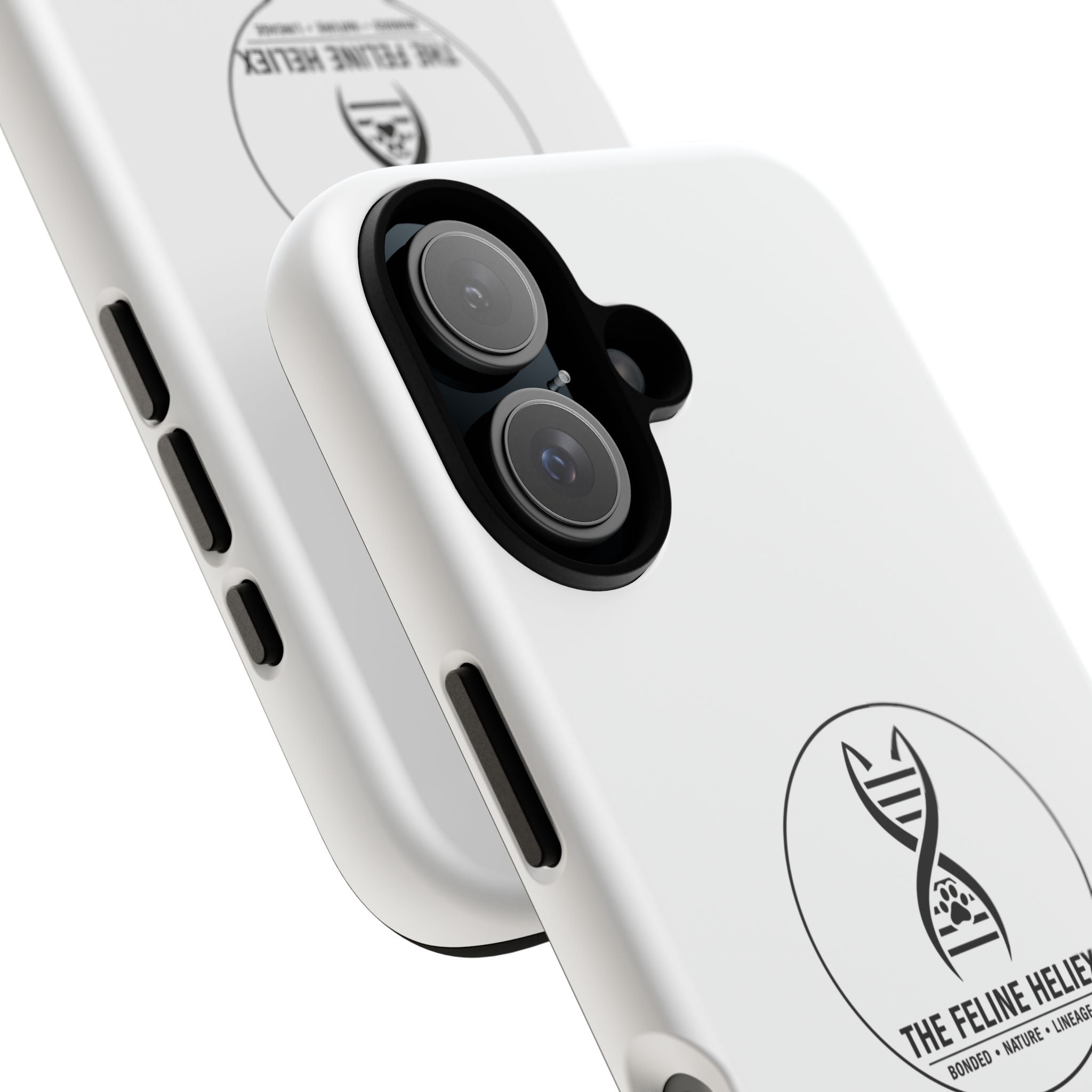 The Feline Heliex – Luxury Dual-Layer Phone Case | The CatFather Genetic Division
