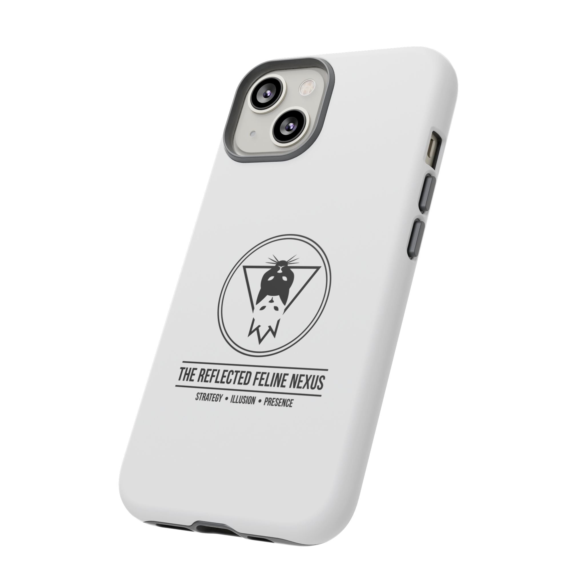 The Reflected Feline Nexus – Luxury Phone Case | The CatFather Collection