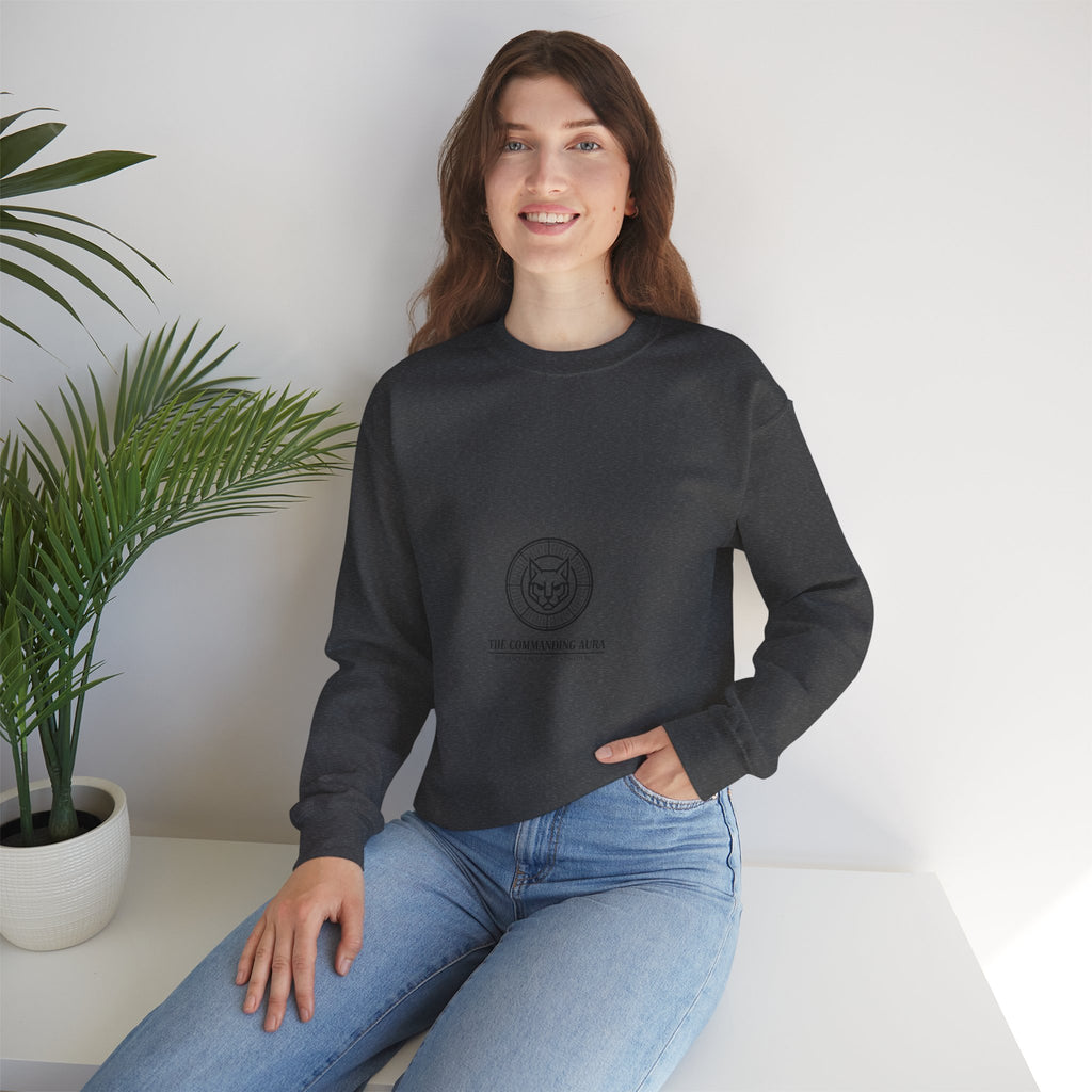 The Commanding Aura – Unisex Luxury Crewneck | The CatFather Collection