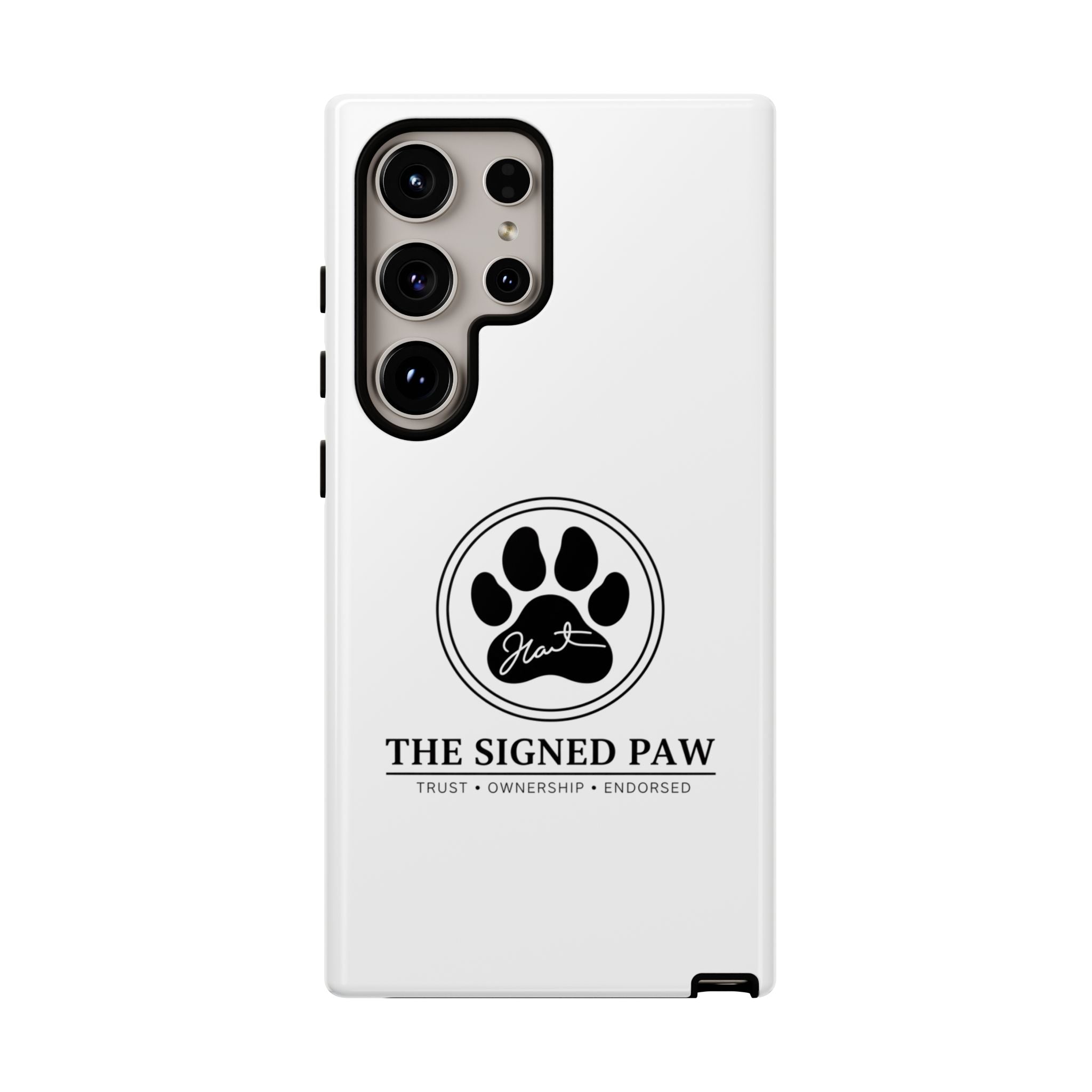 The Signed Paw – Premium Phone Case | CatFather Universe | Luxury Protective Cover