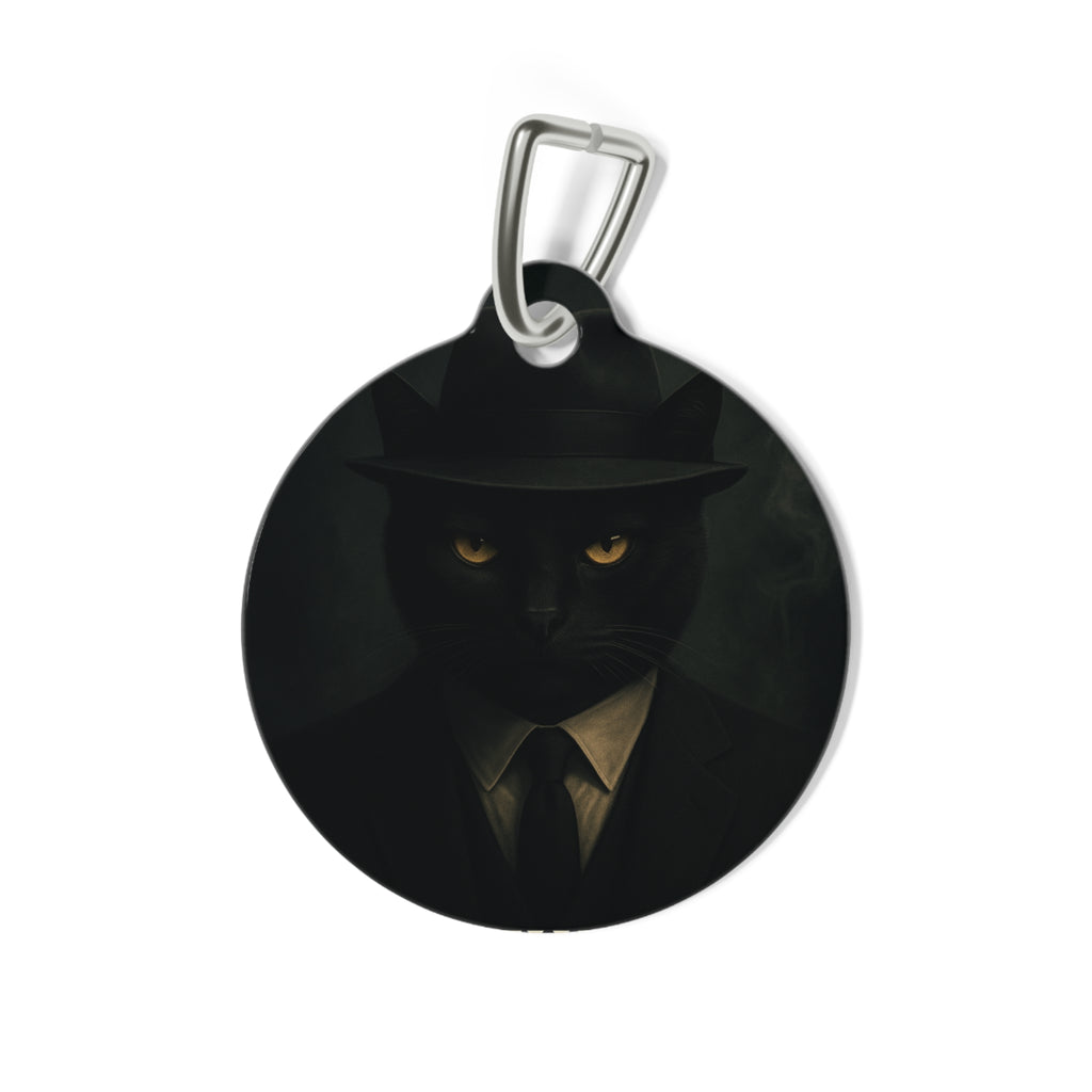 The CatFather™ “Shadow Don Tag: Silent Empire Edition” | Dual-Side Personalized Cinematic Tag