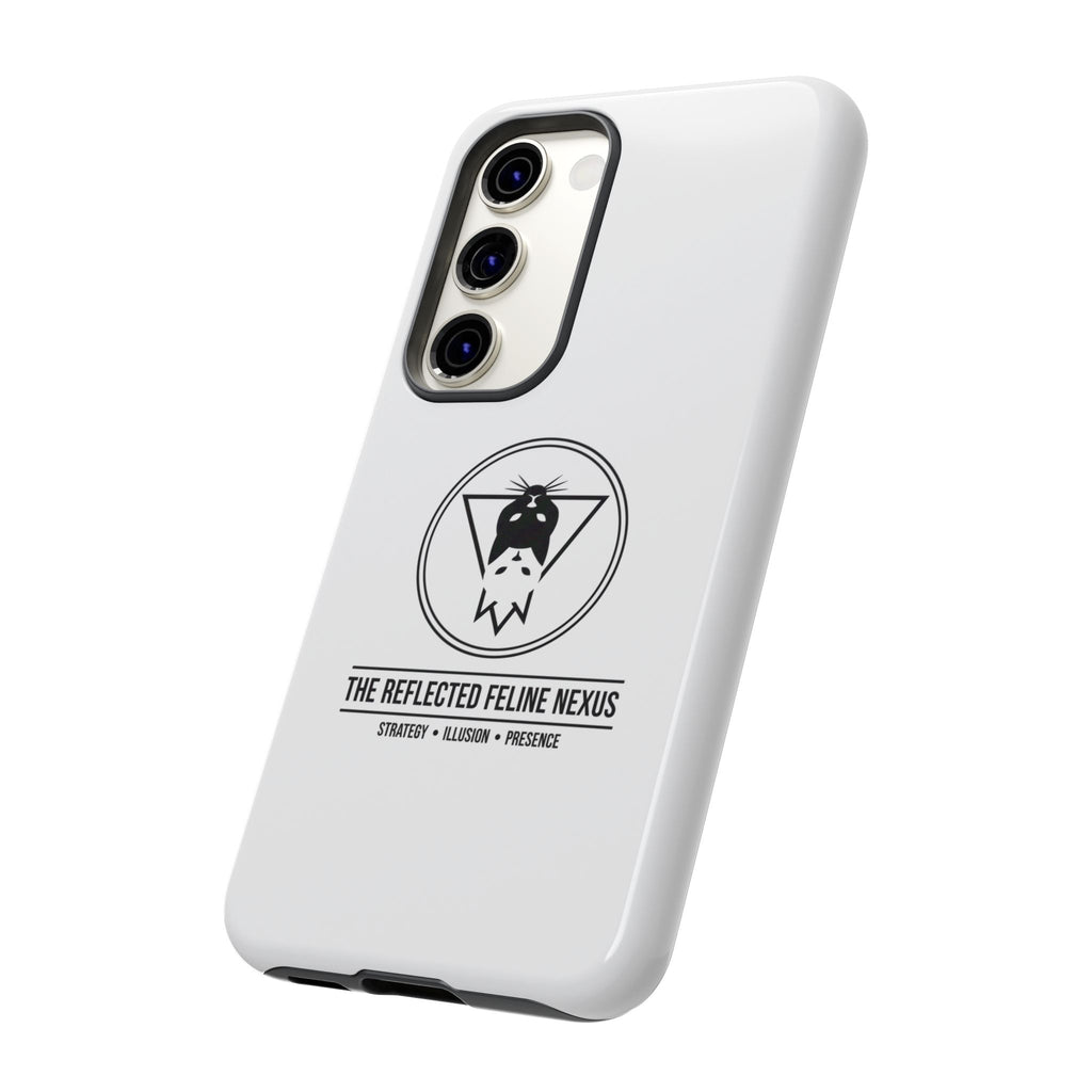The Reflected Feline Nexus – Luxury Phone Case | The CatFather Collection
