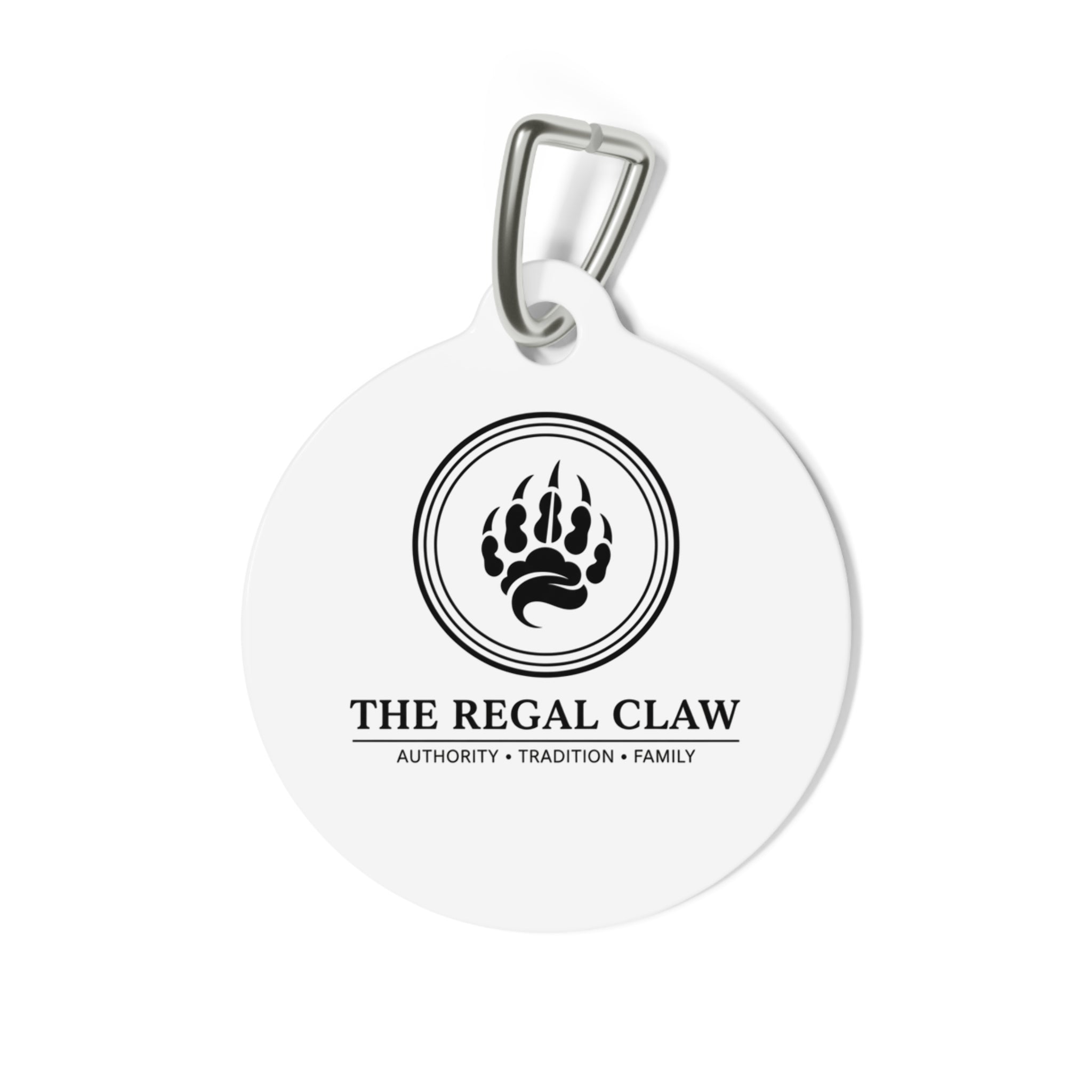 The CatFather™ “The Regal Claw” Pet Tag — Authority. Tradition. Power.