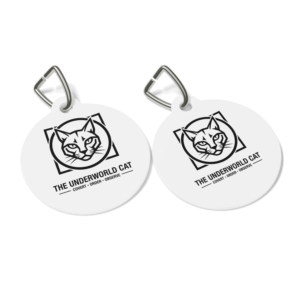 The CatFather™ “The Underworld Cat” Pet Tag — Cunning. Courage. Dominance.