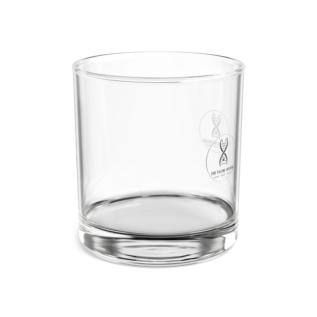 The Feline Heliex – Genetic Legacy Rocks Glass | The CatFather Genetic Division