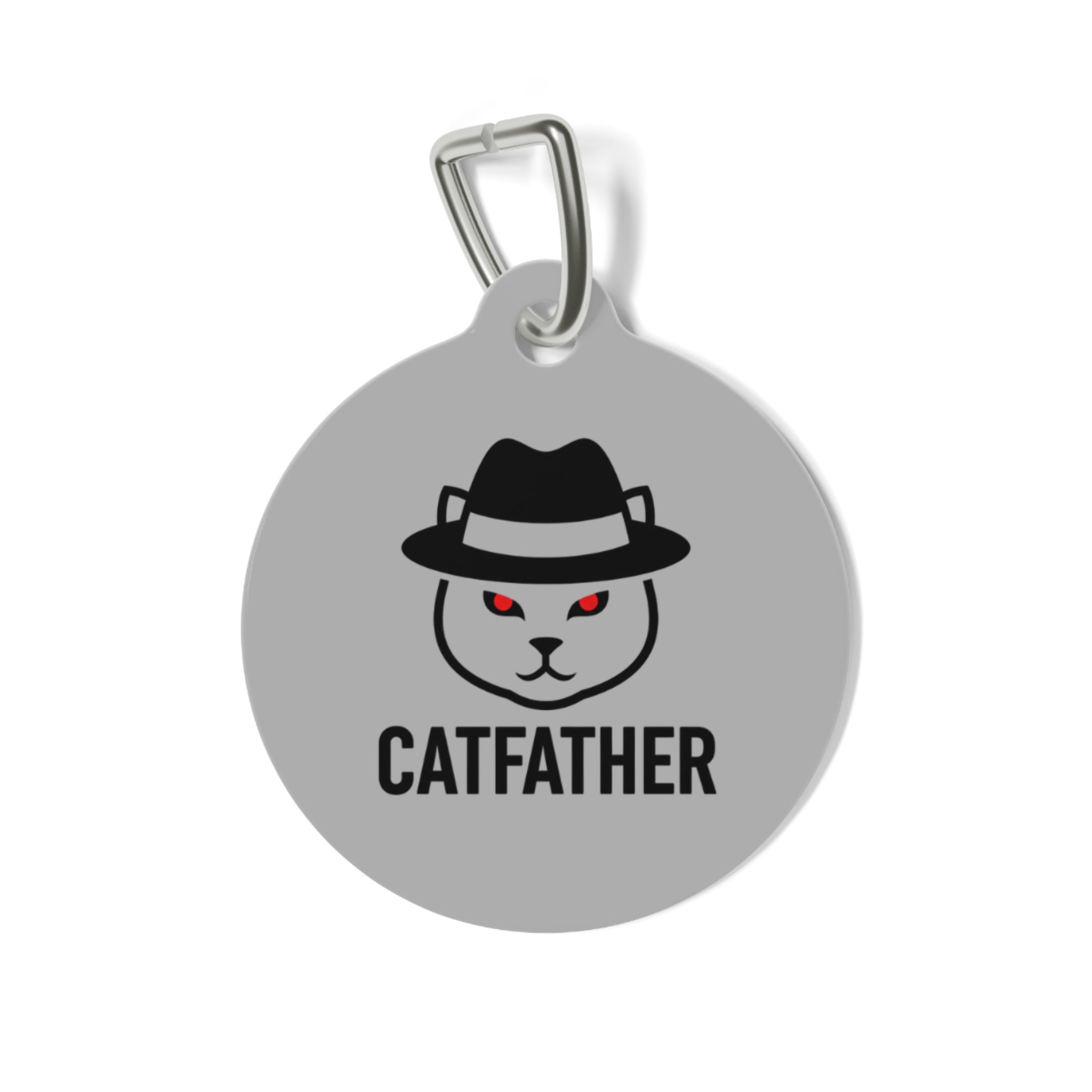 The CatFather™ Premium Pet Tag — Mafia-Inspired Stainless Charm