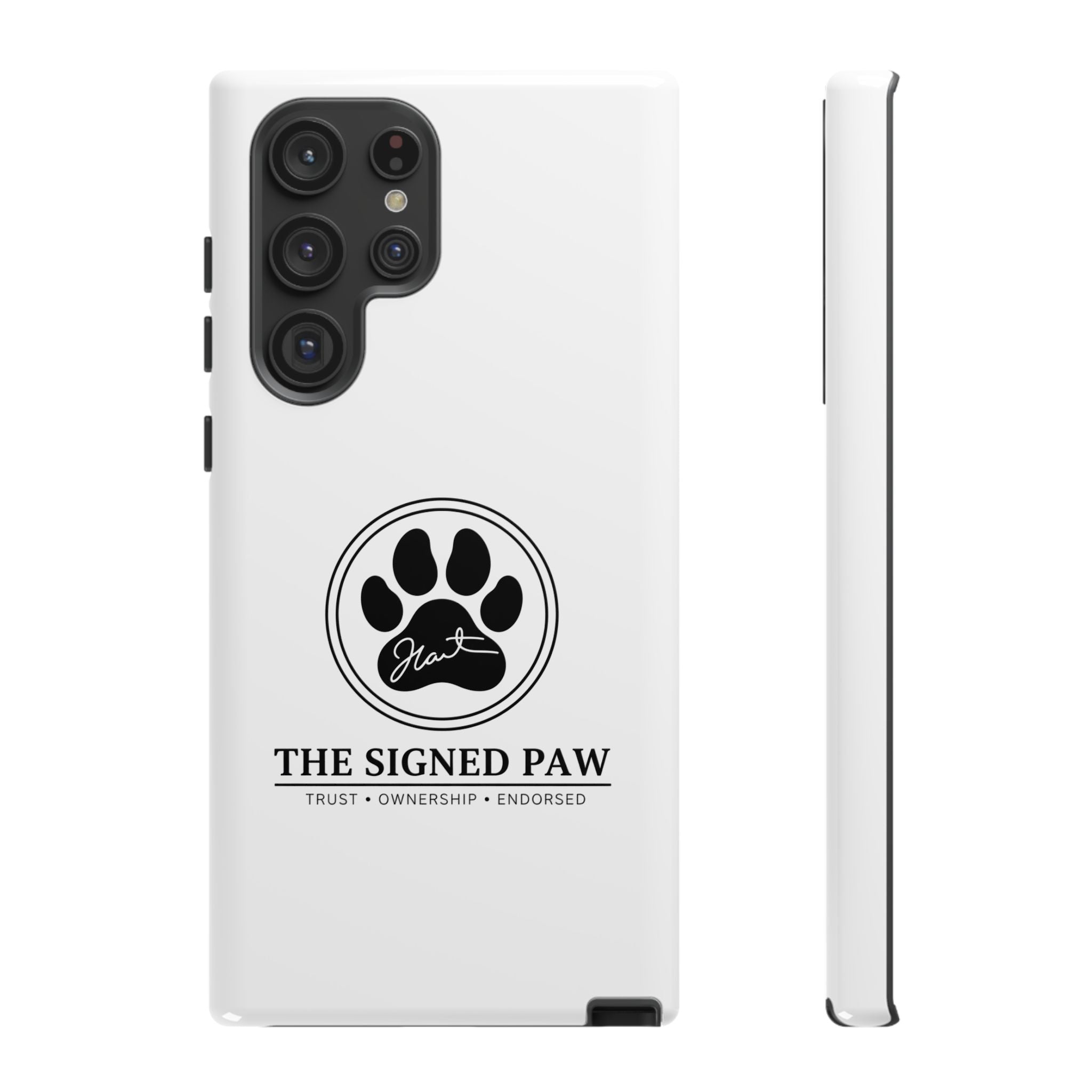 The Signed Paw – Premium Phone Case | CatFather Universe | Luxury Protective Cover