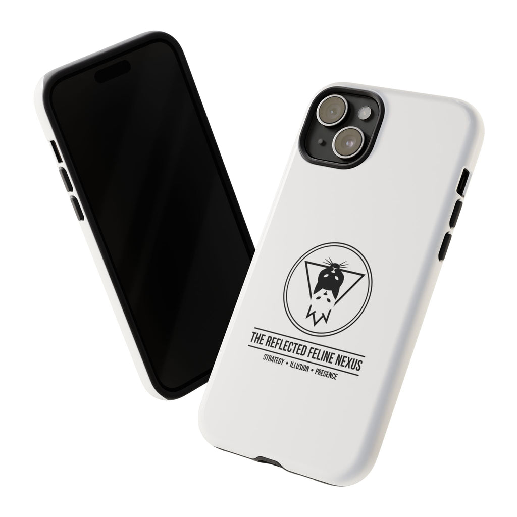 The Reflected Feline Nexus – Luxury Phone Case | The CatFather Collection