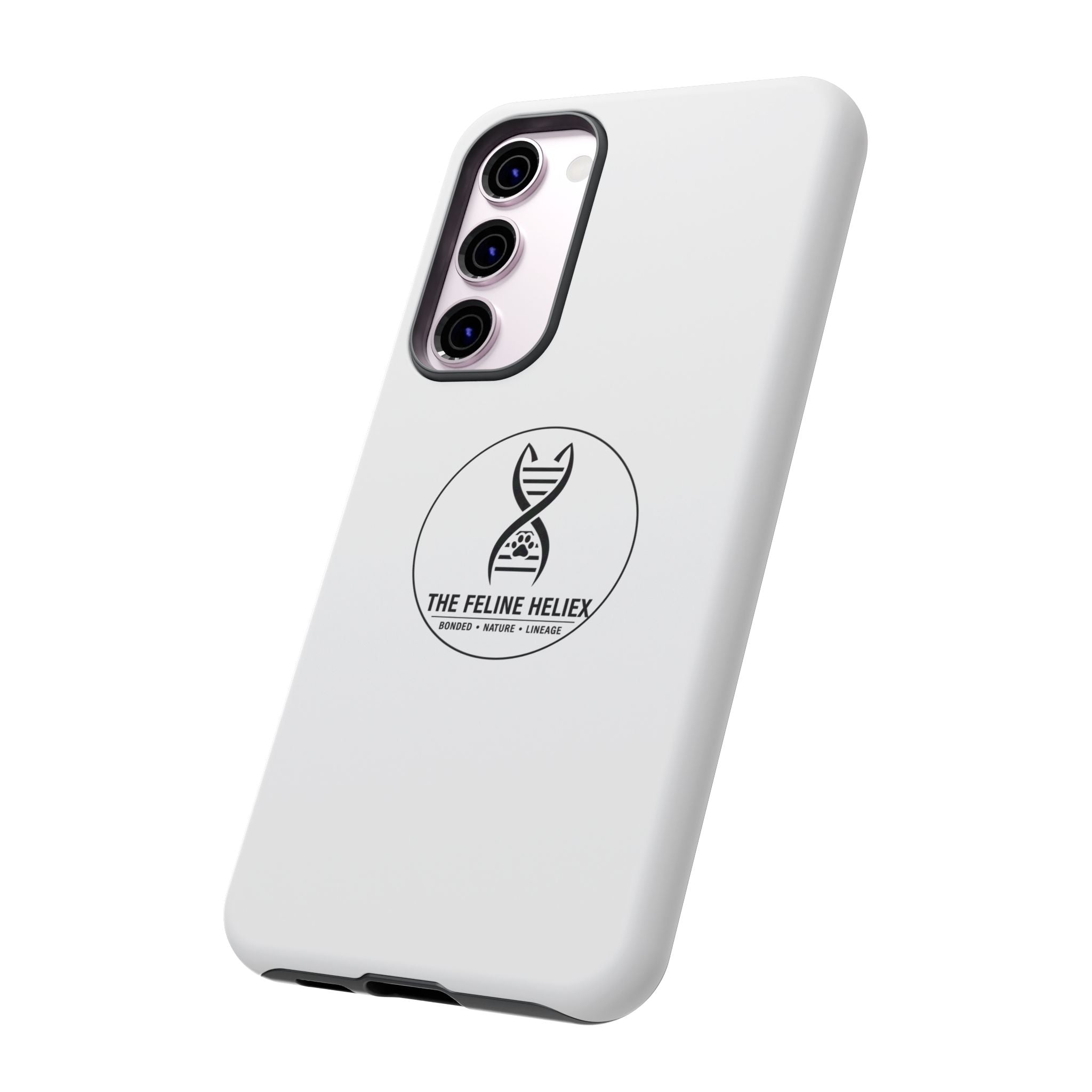 The Feline Heliex – Luxury Dual-Layer Phone Case | The CatFather Genetic Division