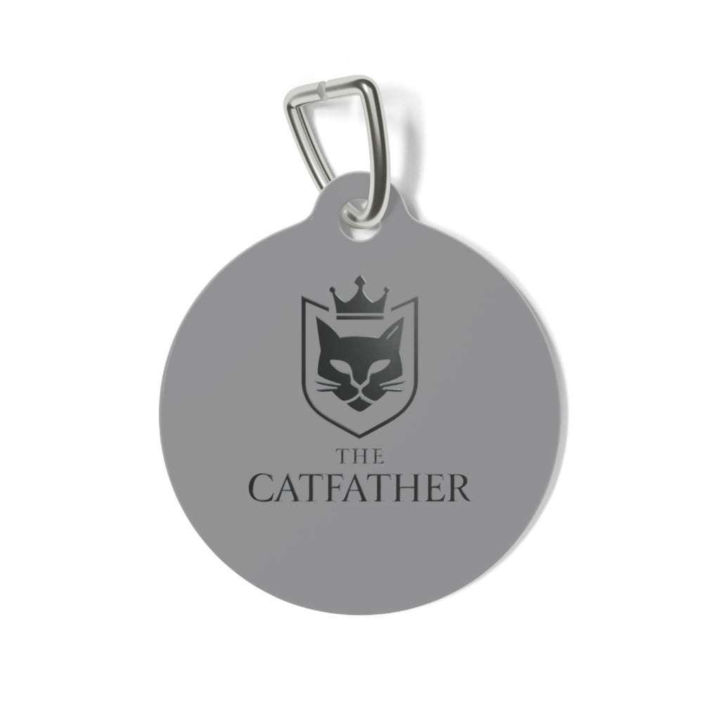 The CatFather™ Royal Emblem Pet Tag — Crown Edition