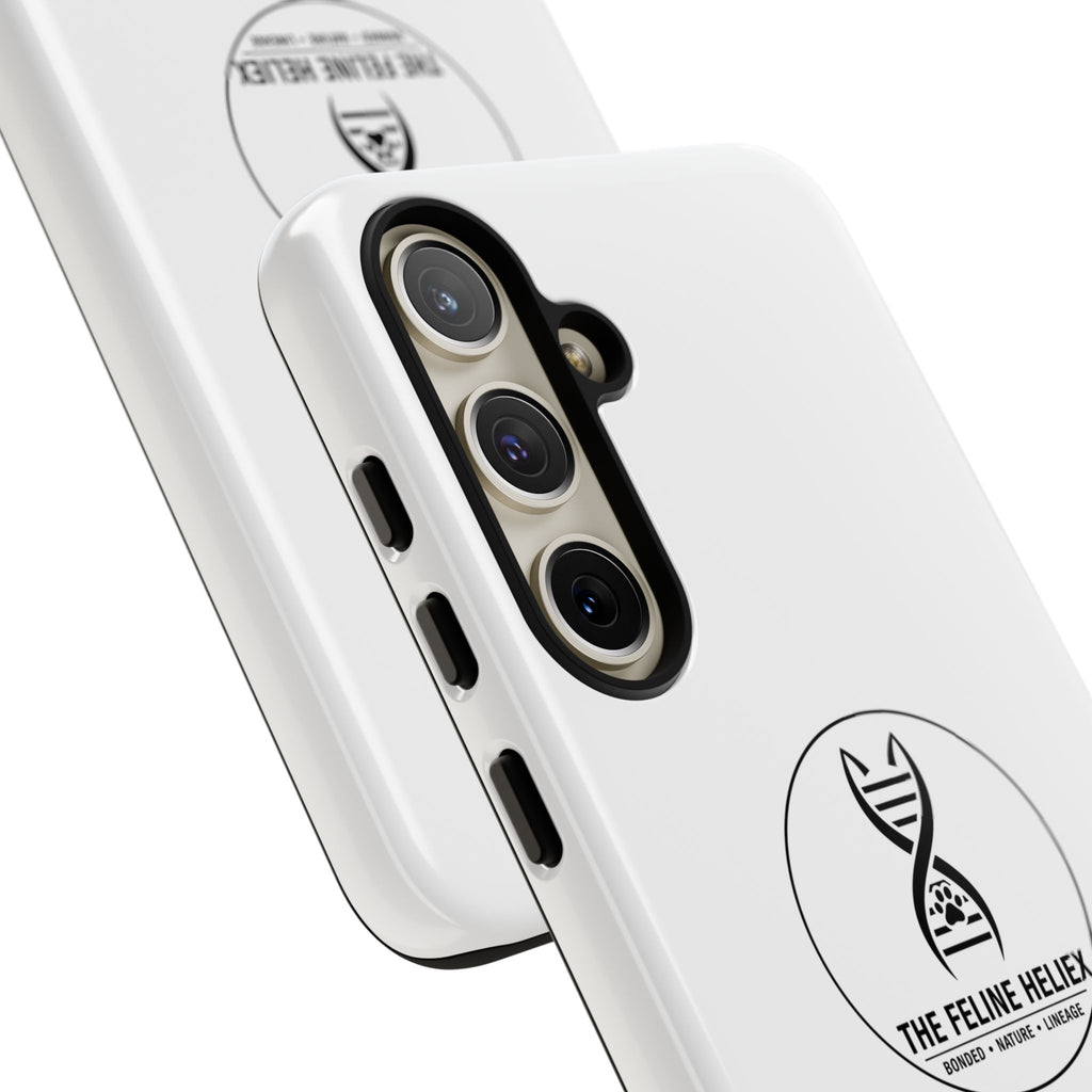 The Feline Heliex – Luxury Dual-Layer Phone Case | The CatFather Genetic Division