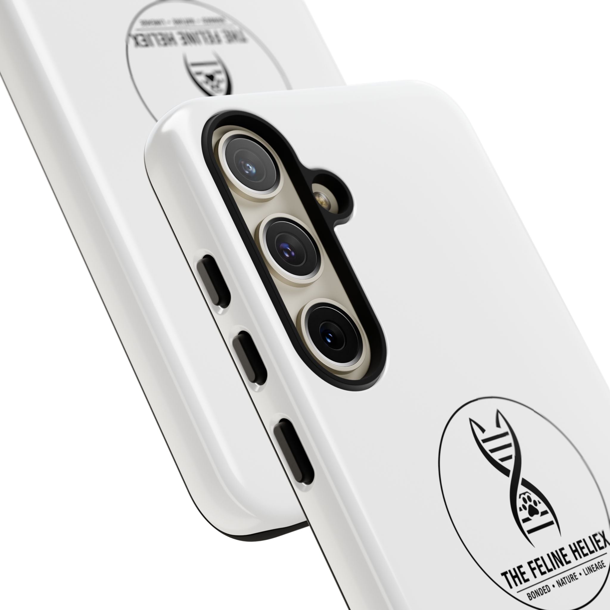 The Feline Heliex – Luxury Dual-Layer Phone Case | The CatFather Genetic Division