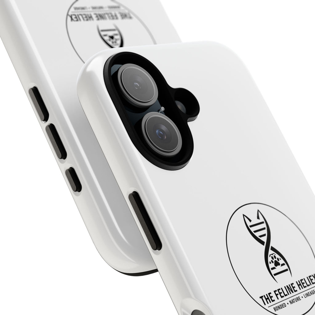 The Feline Heliex – Luxury Dual-Layer Phone Case | The CatFather Genetic Division