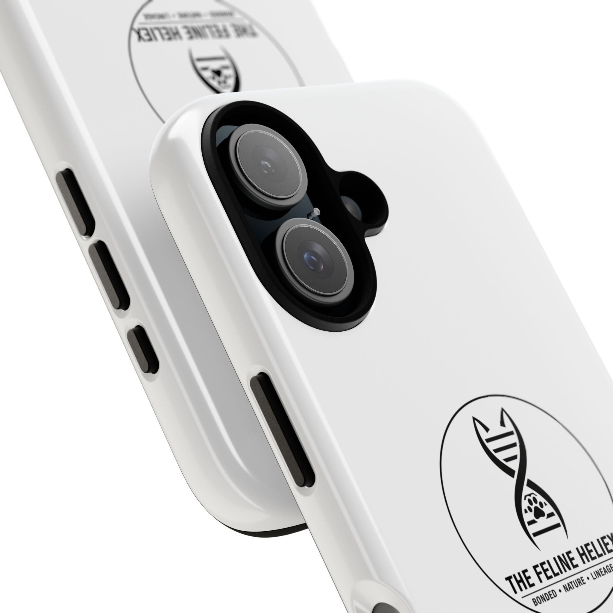The Feline Heliex – Luxury Dual-Layer Phone Case | The CatFather Genetic Division
