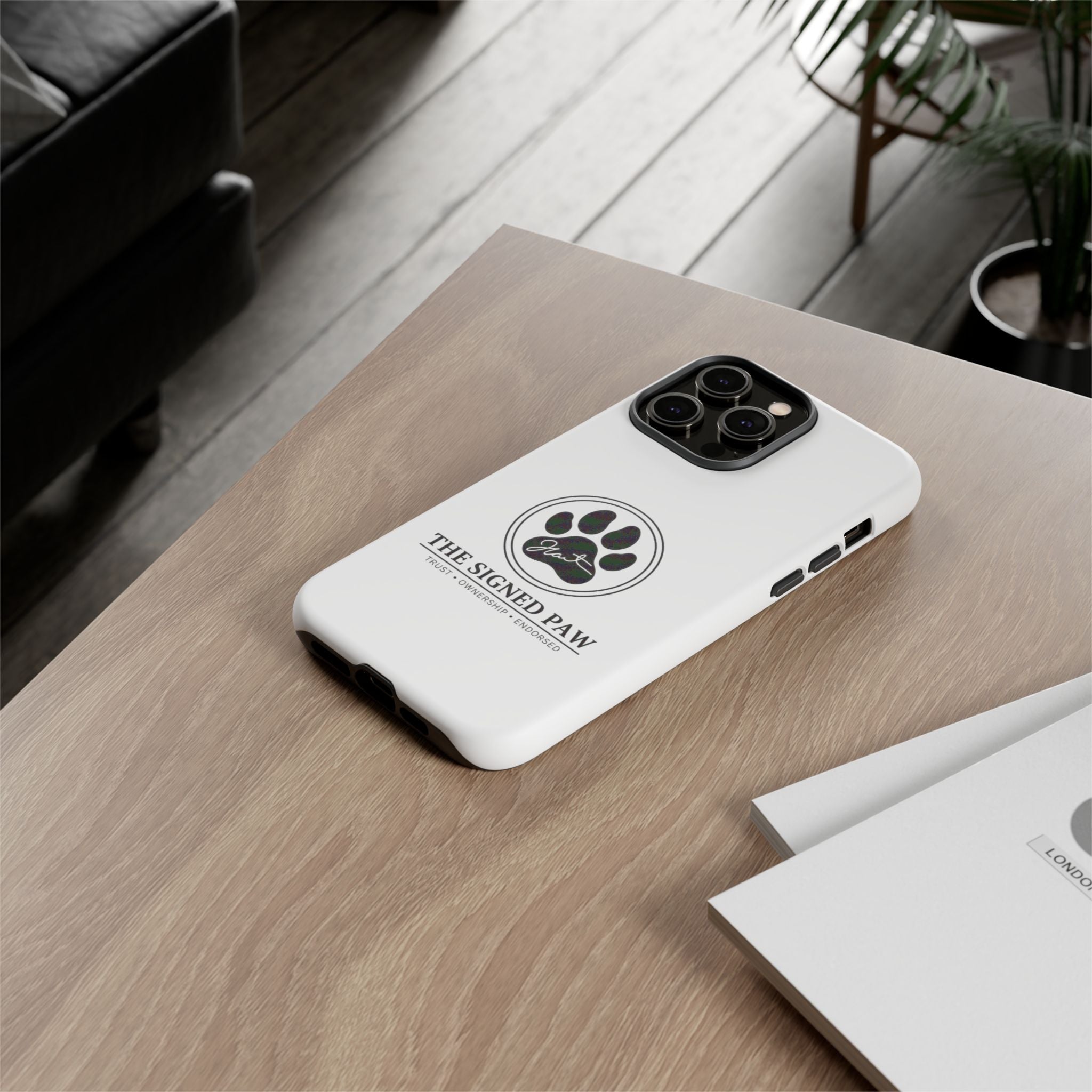 The Signed Paw – Premium Phone Case | CatFather Universe | Luxury Protective Cover